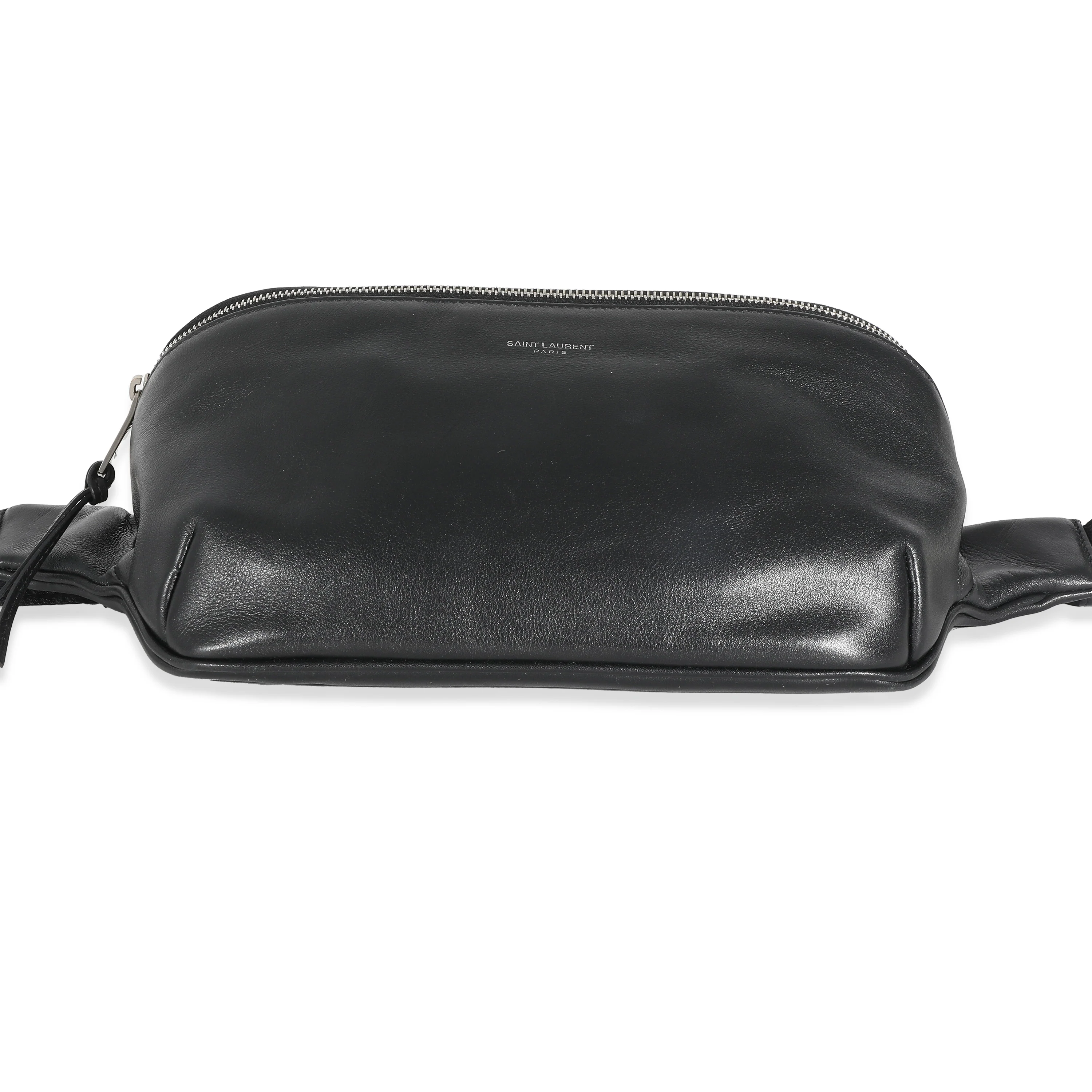 Saint Laurent Black Leather Marsupio Belt Bag - Image 7