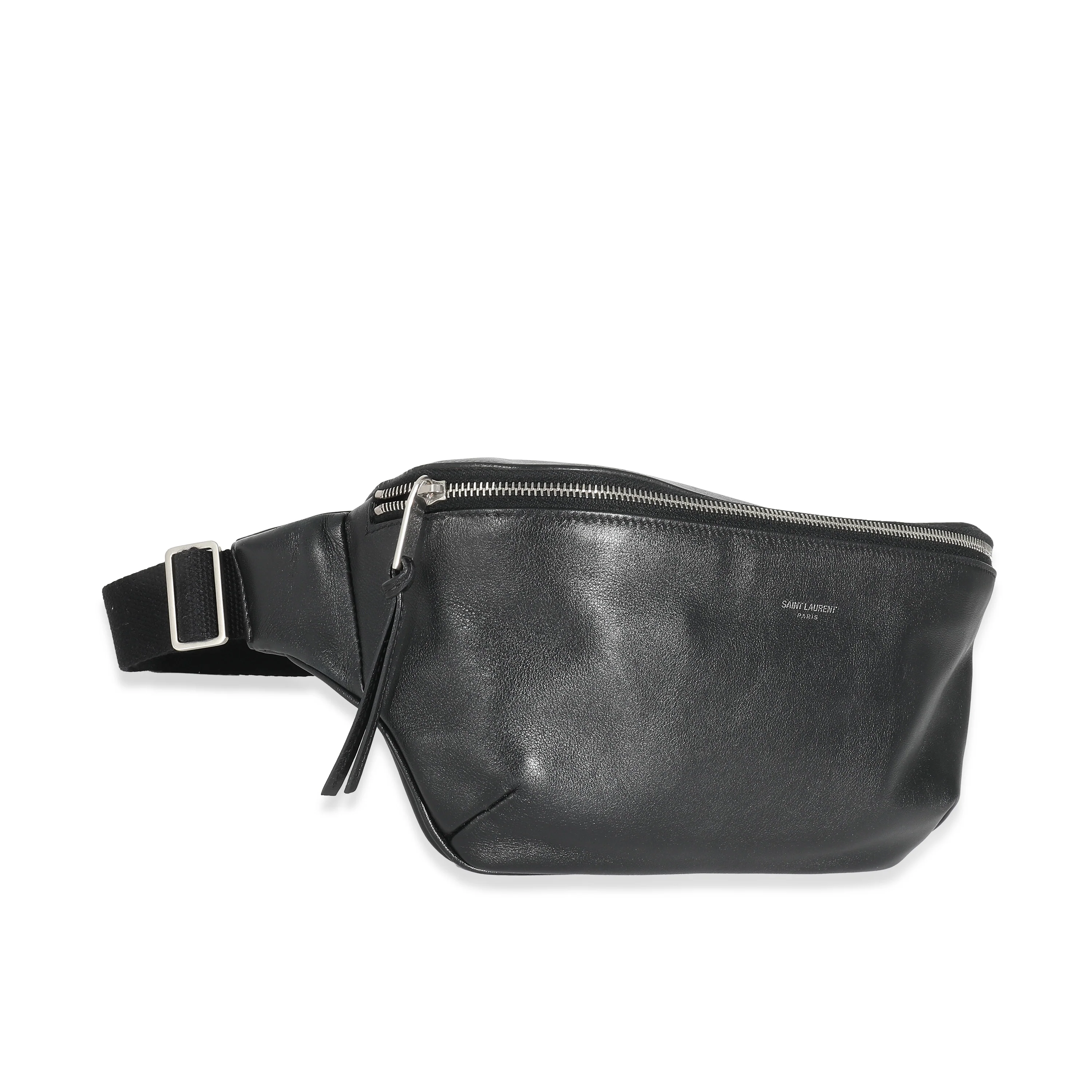Saint Laurent Black Leather Marsupio Belt Bag - Image 8
