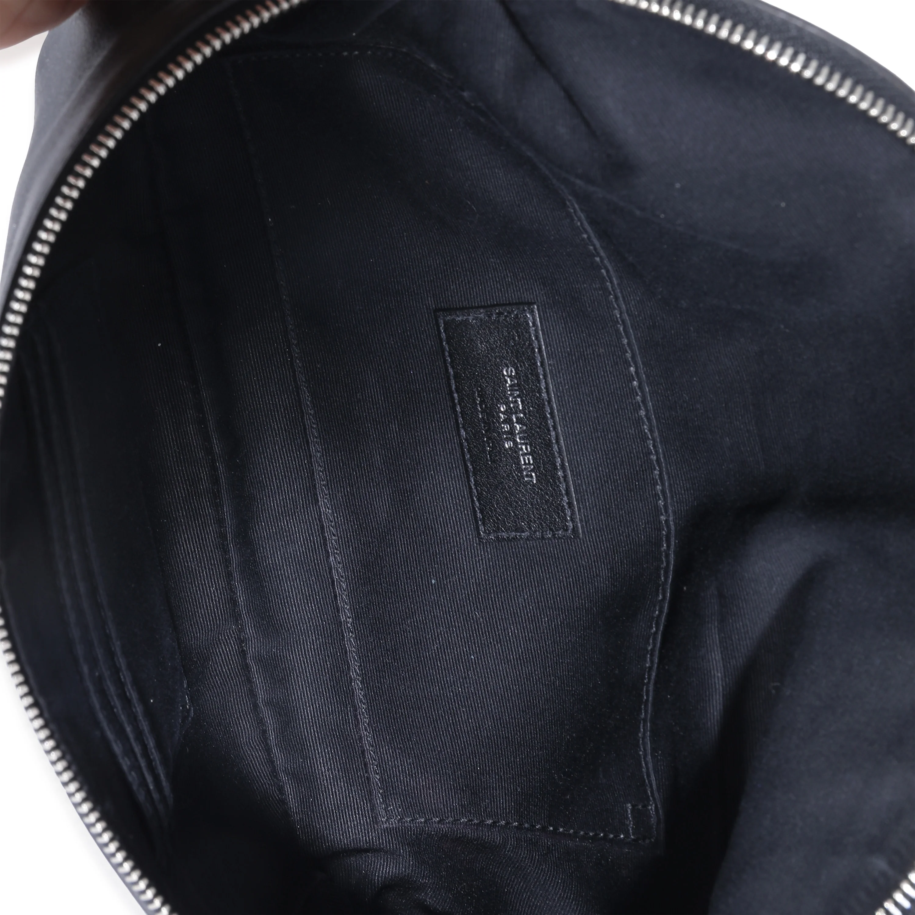 Saint Laurent Black Leather Marsupio Belt Bag - Image 9