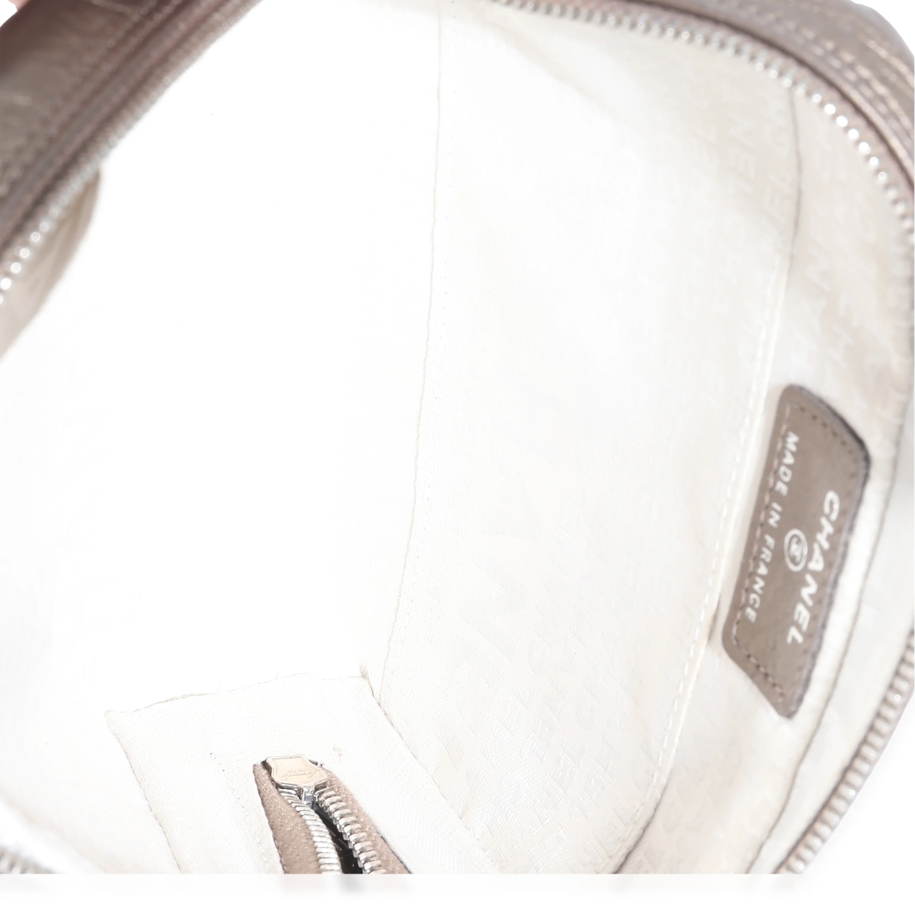 Gold Crinkled Leather Cambon CC Cosmetic Case - Image 9