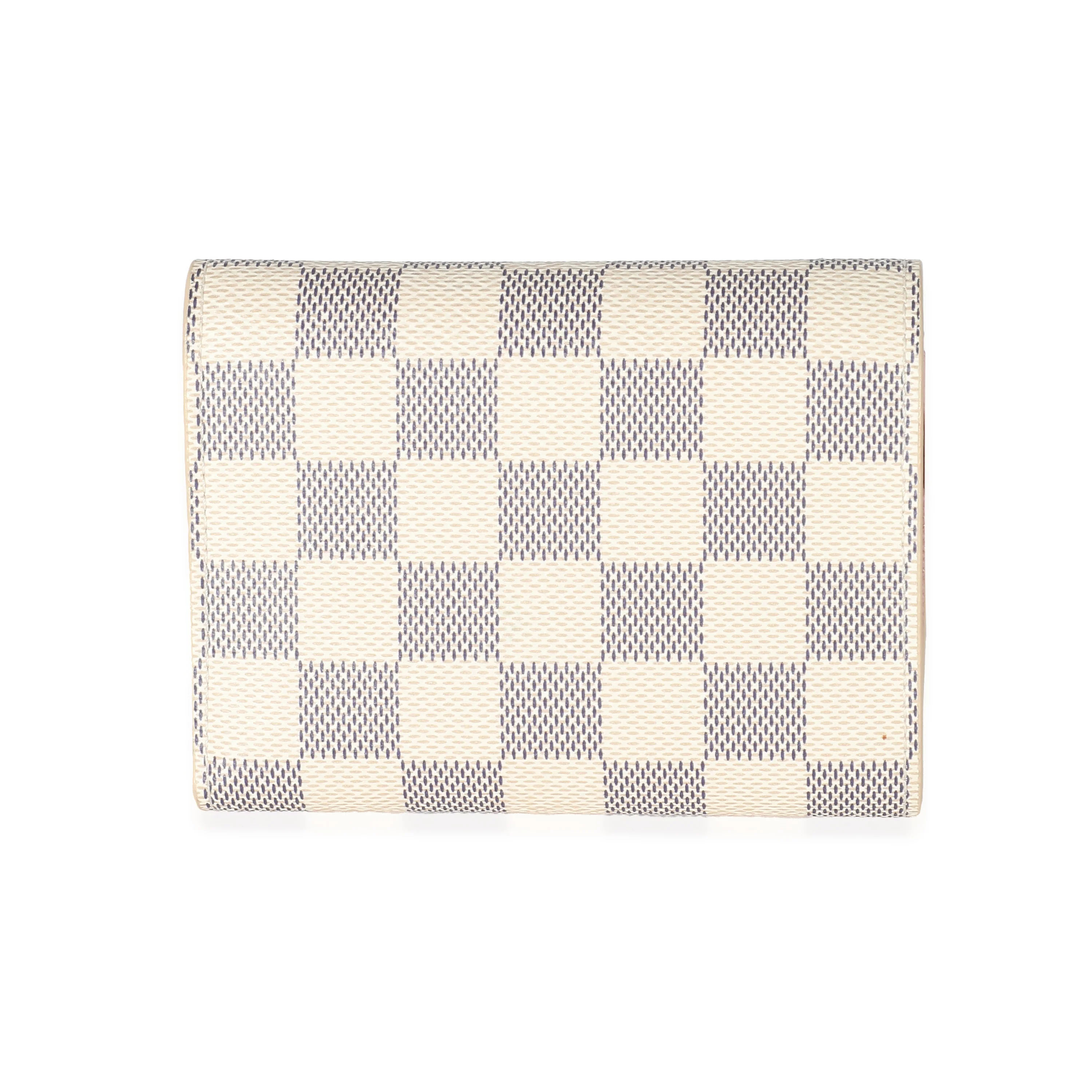Louis Vuitton Rose Ballerine Damier Azur Canvas Victorine Wallet - Image 4