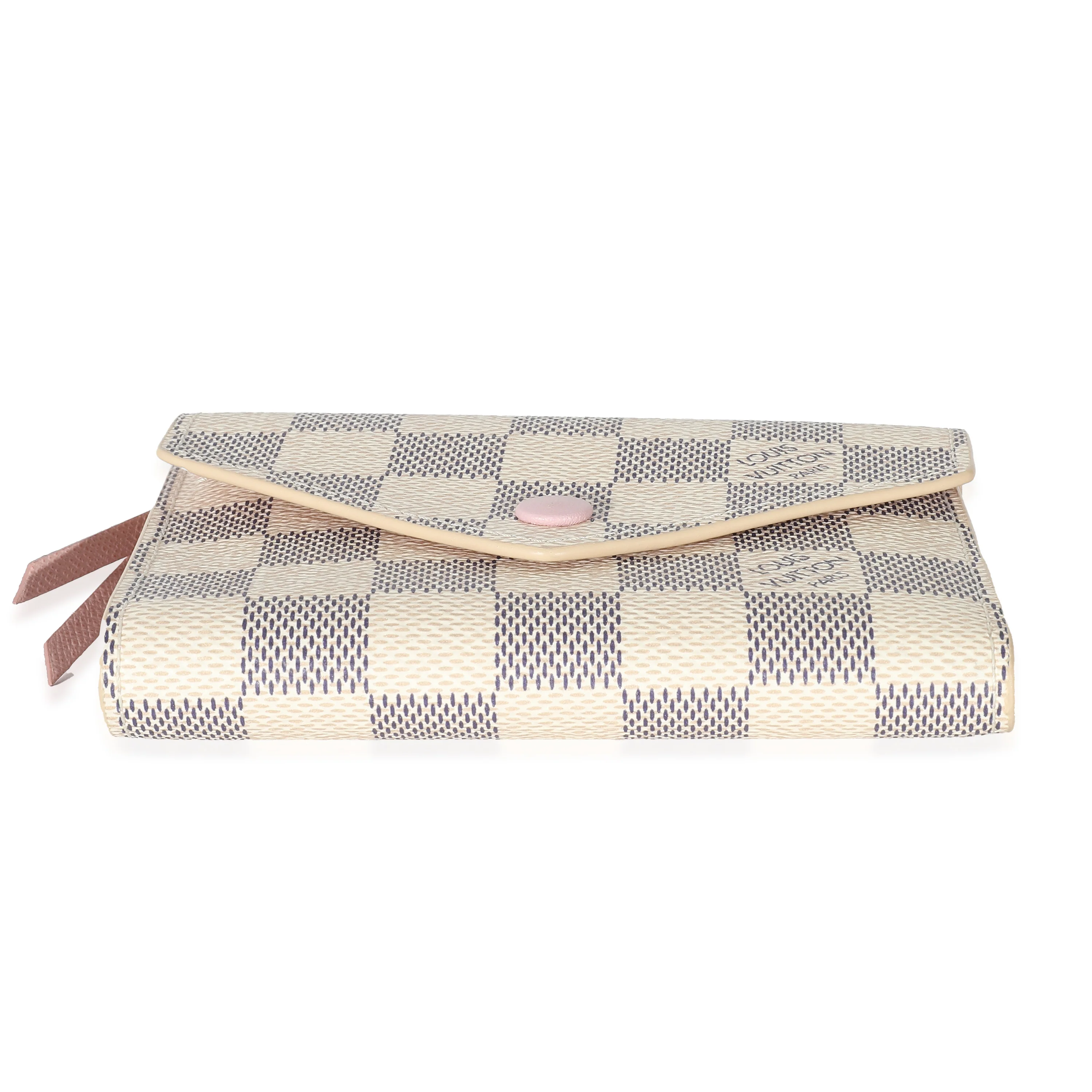 Louis Vuitton Rose Ballerine Damier Azur Canvas Victorine Wallet - Image 6