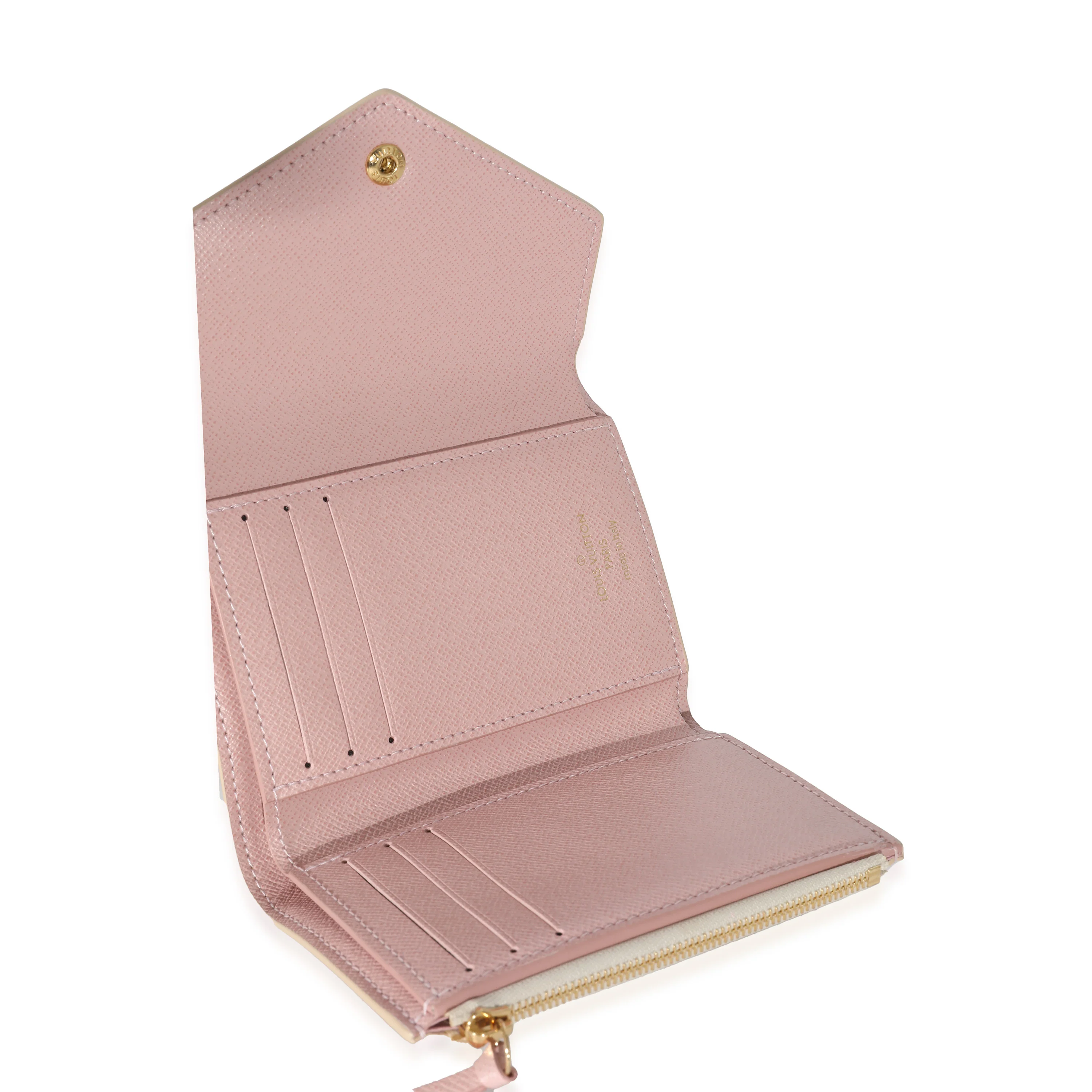 Louis Vuitton Rose Ballerine Damier Azur Canvas Victorine Wallet - Image 7