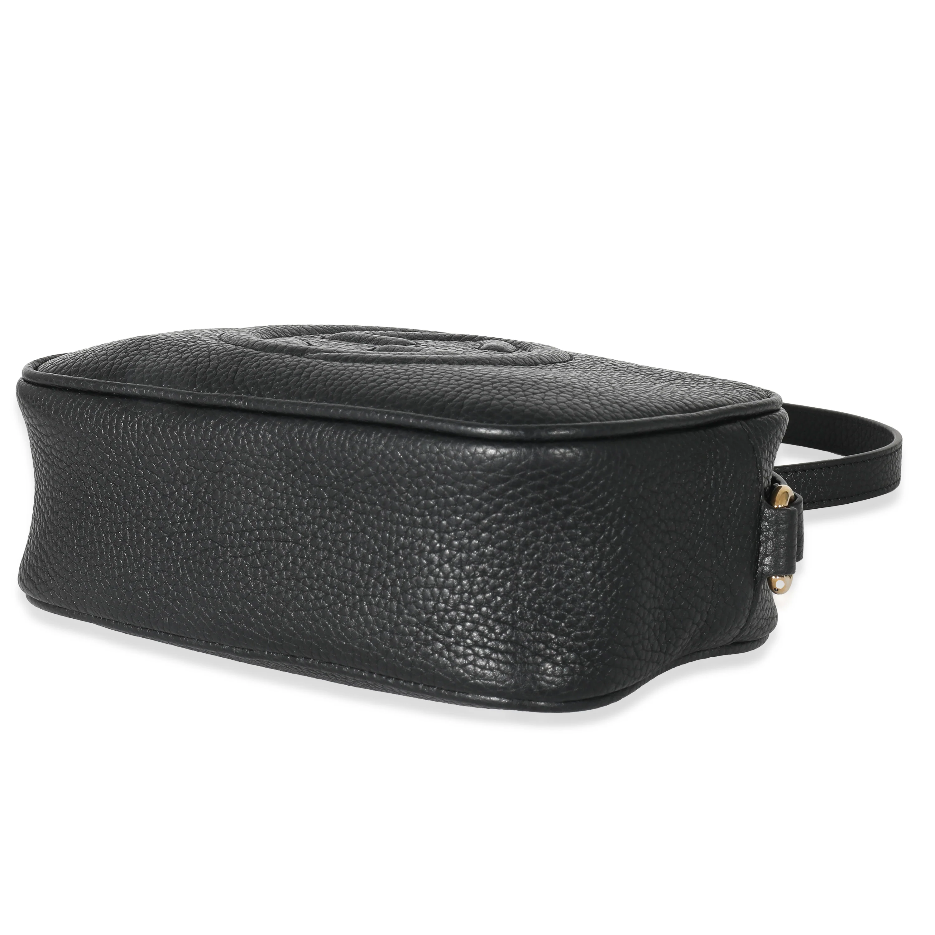 Gucci Black Pebbled Calfskin Mini Soho Disco Bag - Image 6