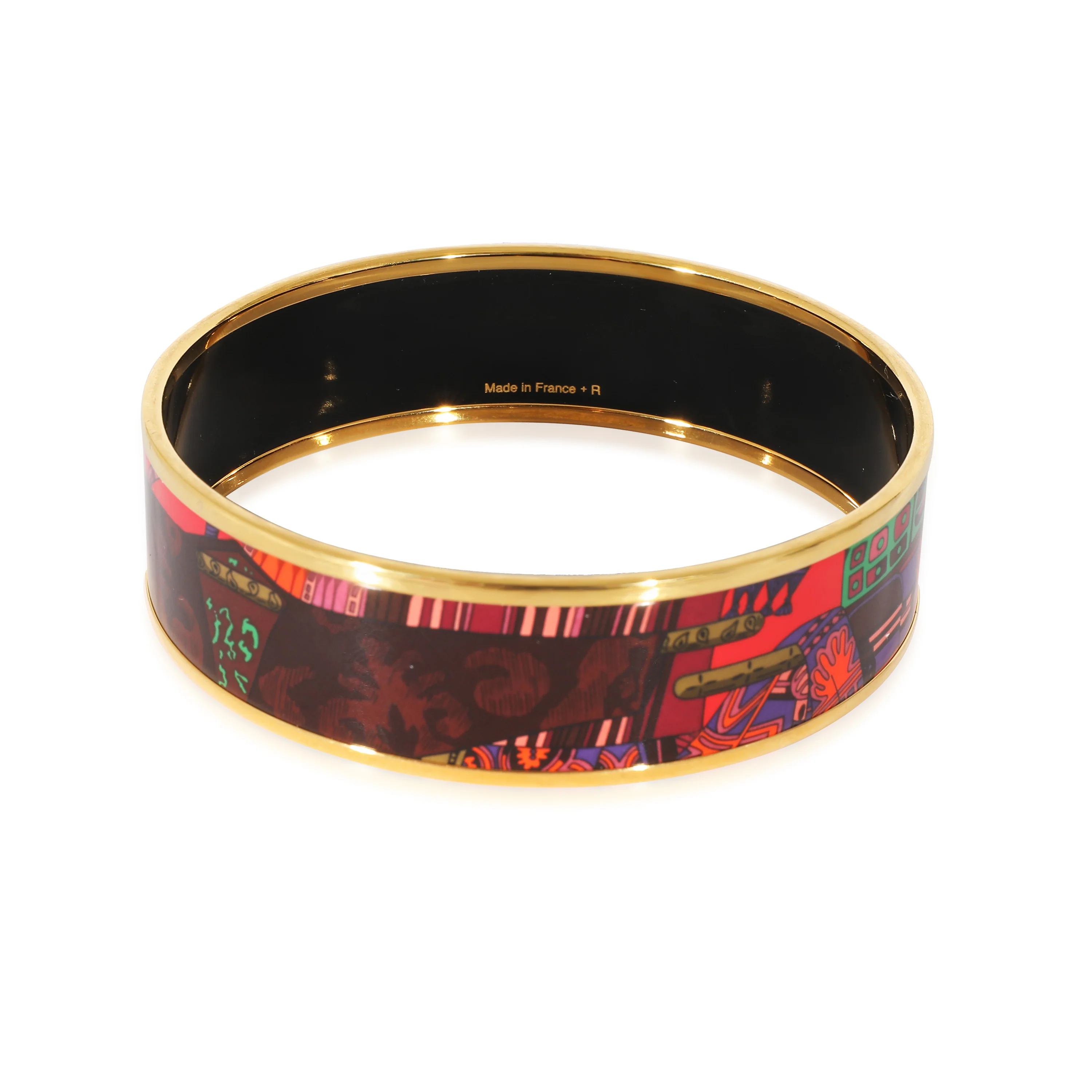 Enamel Abstract Pattern Printed Wide Bangle 62 - Image 3