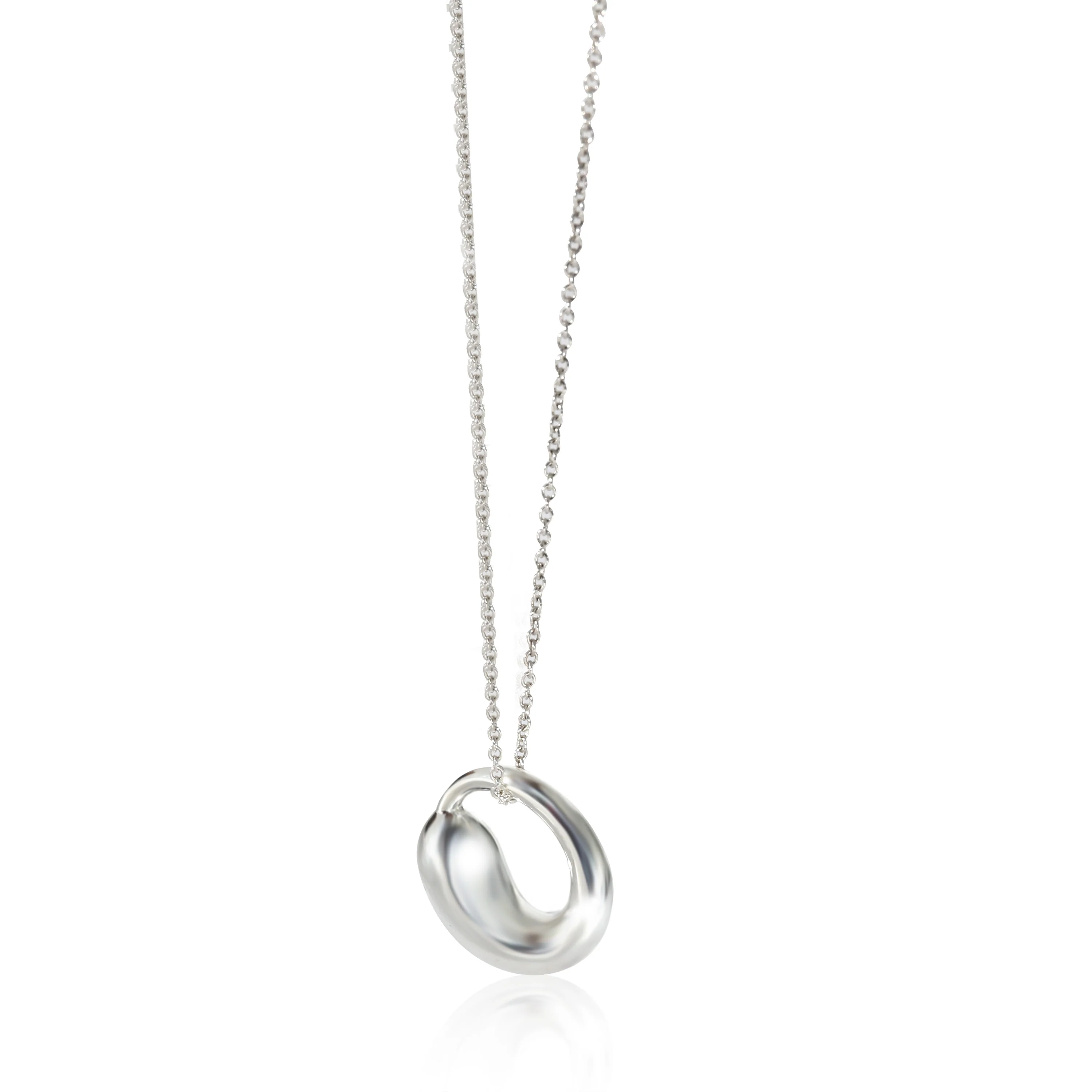 Tiffany & Co. Elsa Peretti Eternal Circle Pendant in Sterling Silver on a Chain