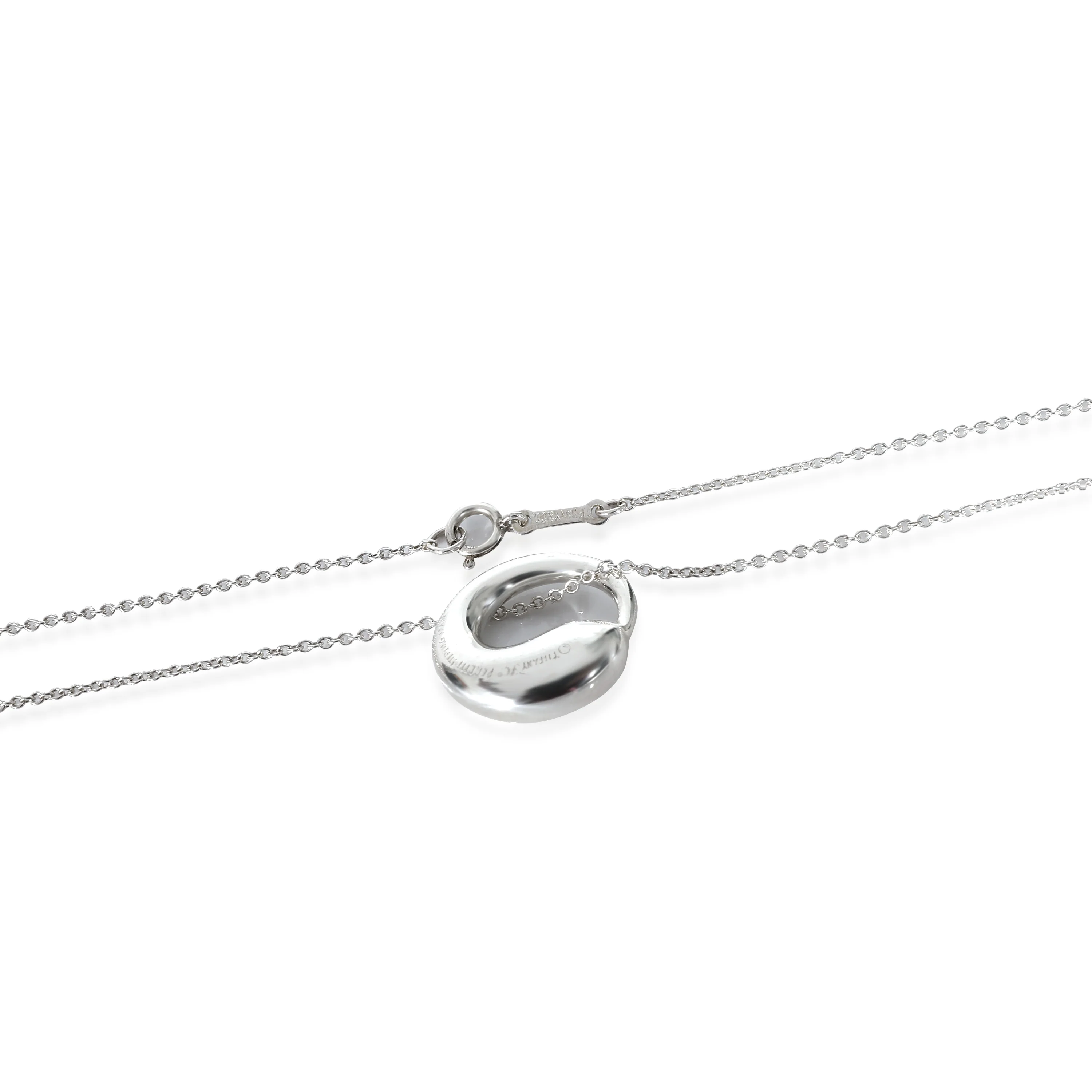 Tiffany & Co. Elsa Peretti Eternal Circle Pendant in Sterling Silver on a Chain - Image 3