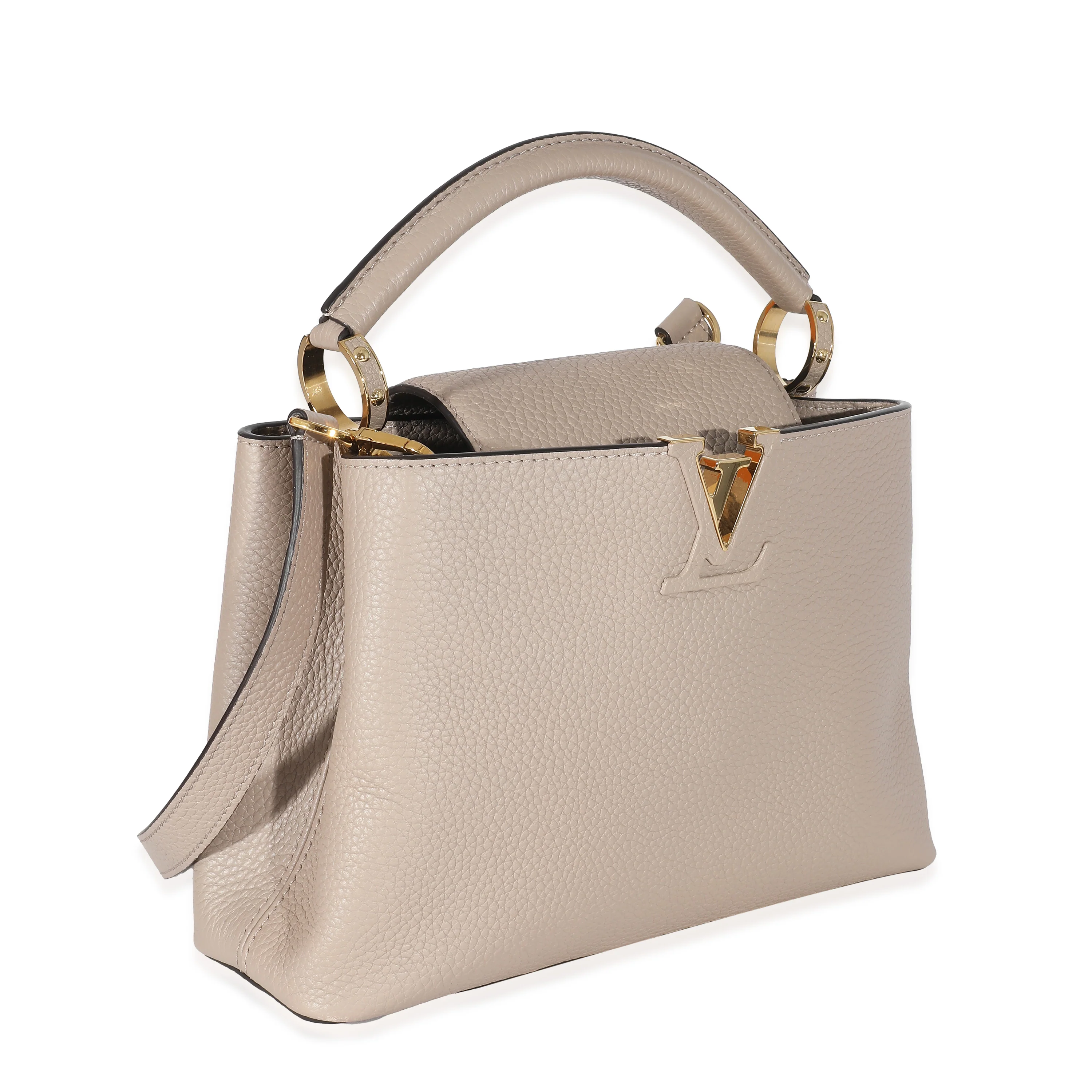 Louis Vuitton Grey Taurillon Capucines BB - Image 3
