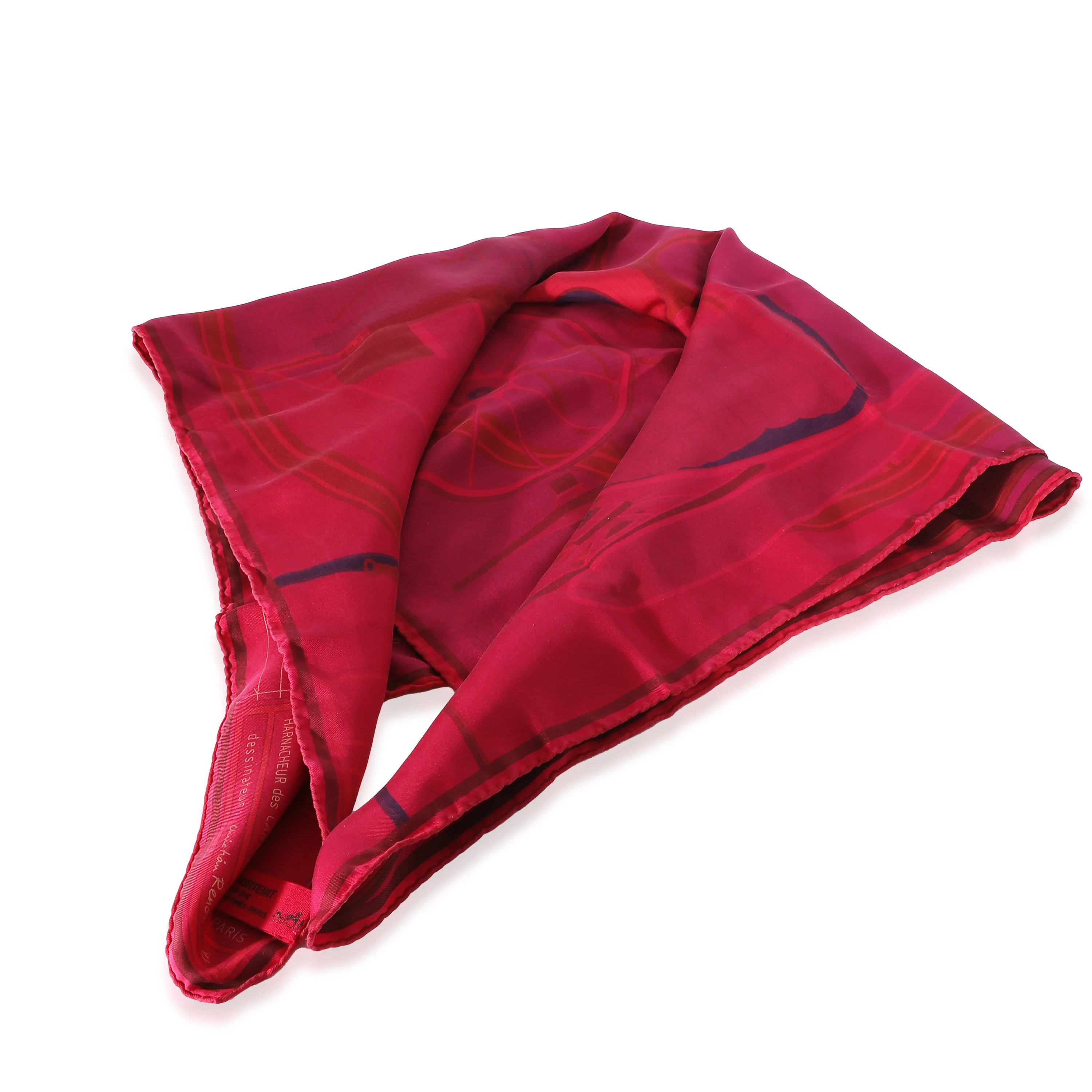 Fuchsia Dip Dye Surteint Silk Projet De Voiture Scarf 90 - Image 4