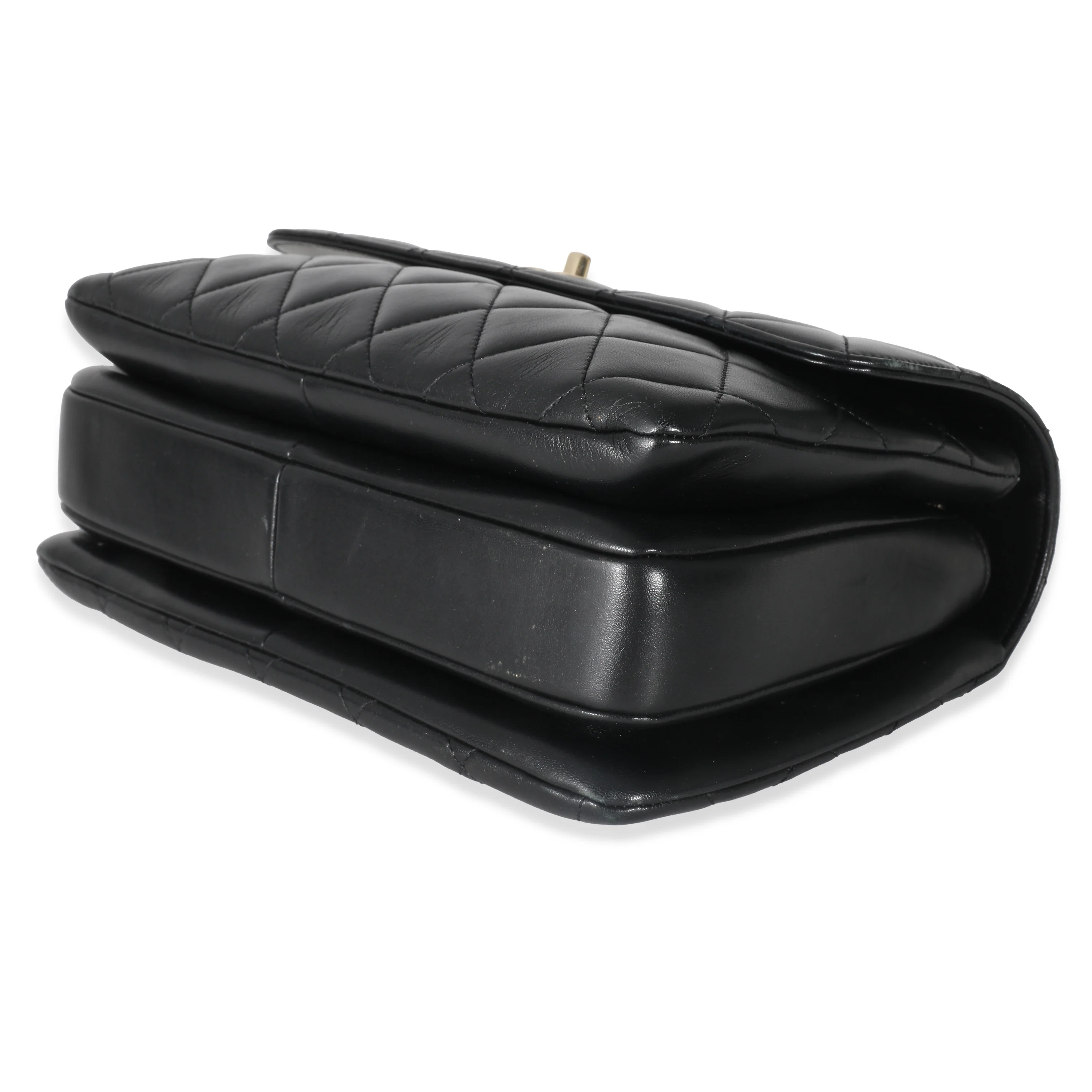 Chanel Black Quilted Lambskin Medium Trendy CC Flap Top Handle - Image 3