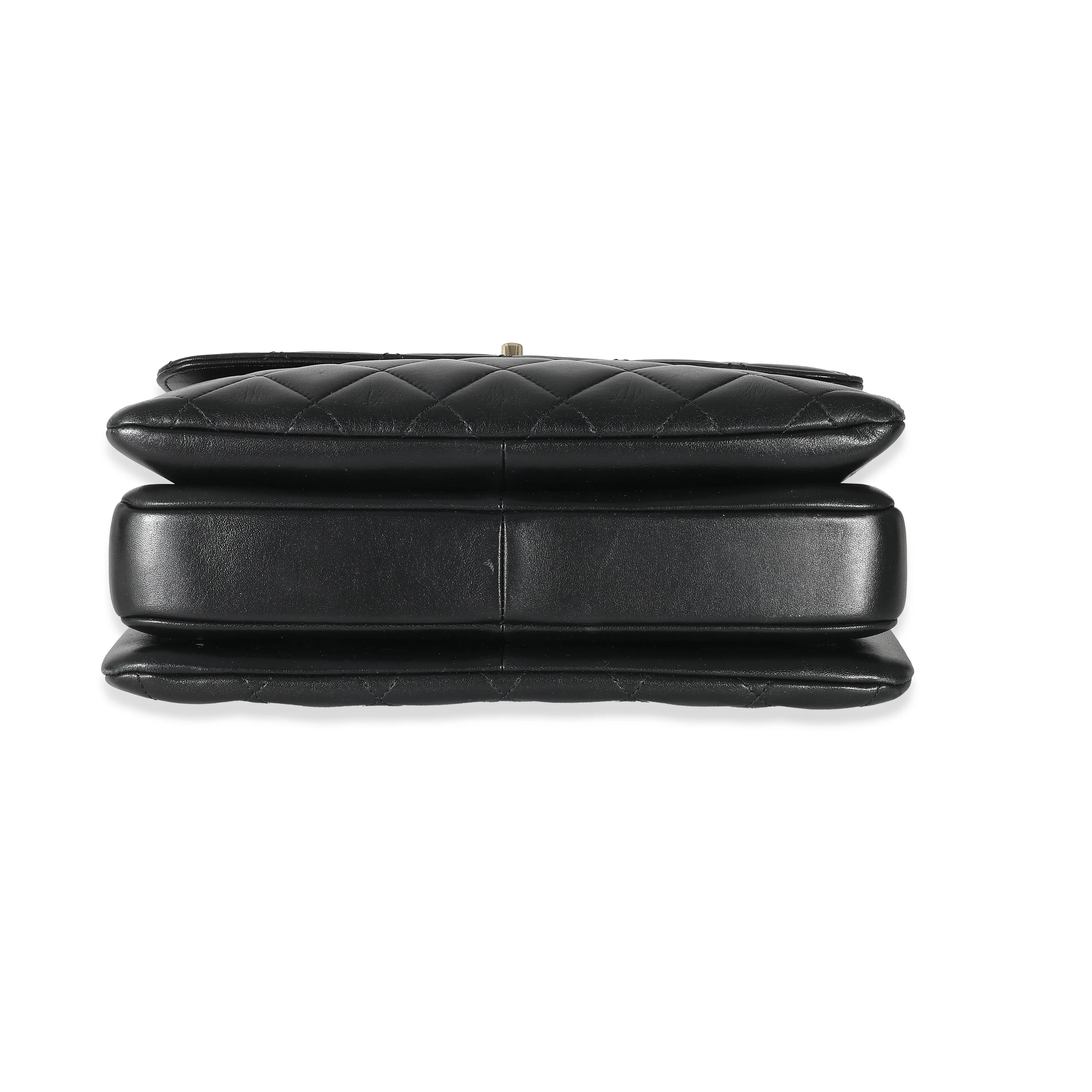 Chanel Black Quilted Lambskin Medium Trendy CC Flap Top Handle - Image 4