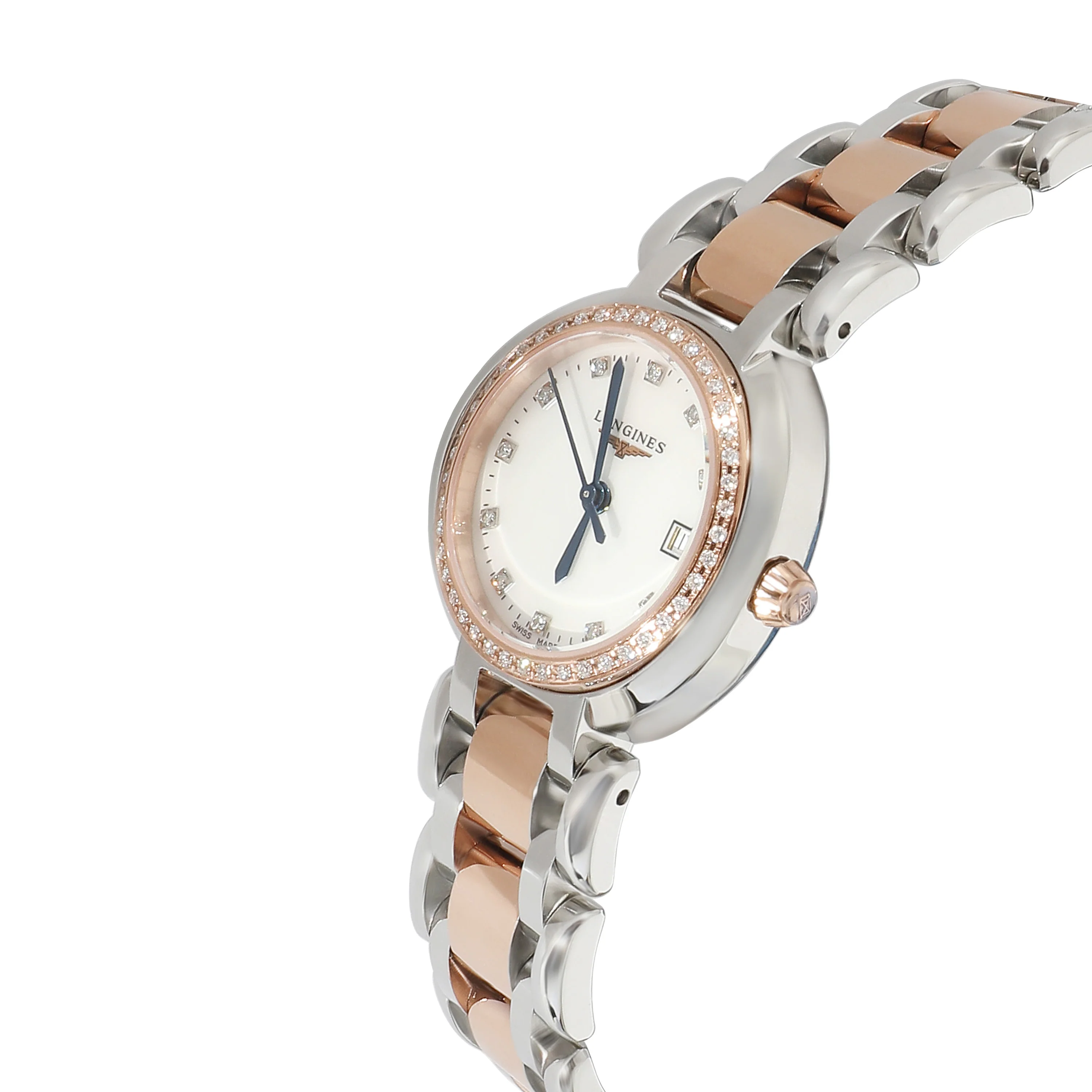 Longines PrimaLuna L8.110.5.89.6 Womens Watch in 18kt Stainless Steel/Rose Gold - Image 3