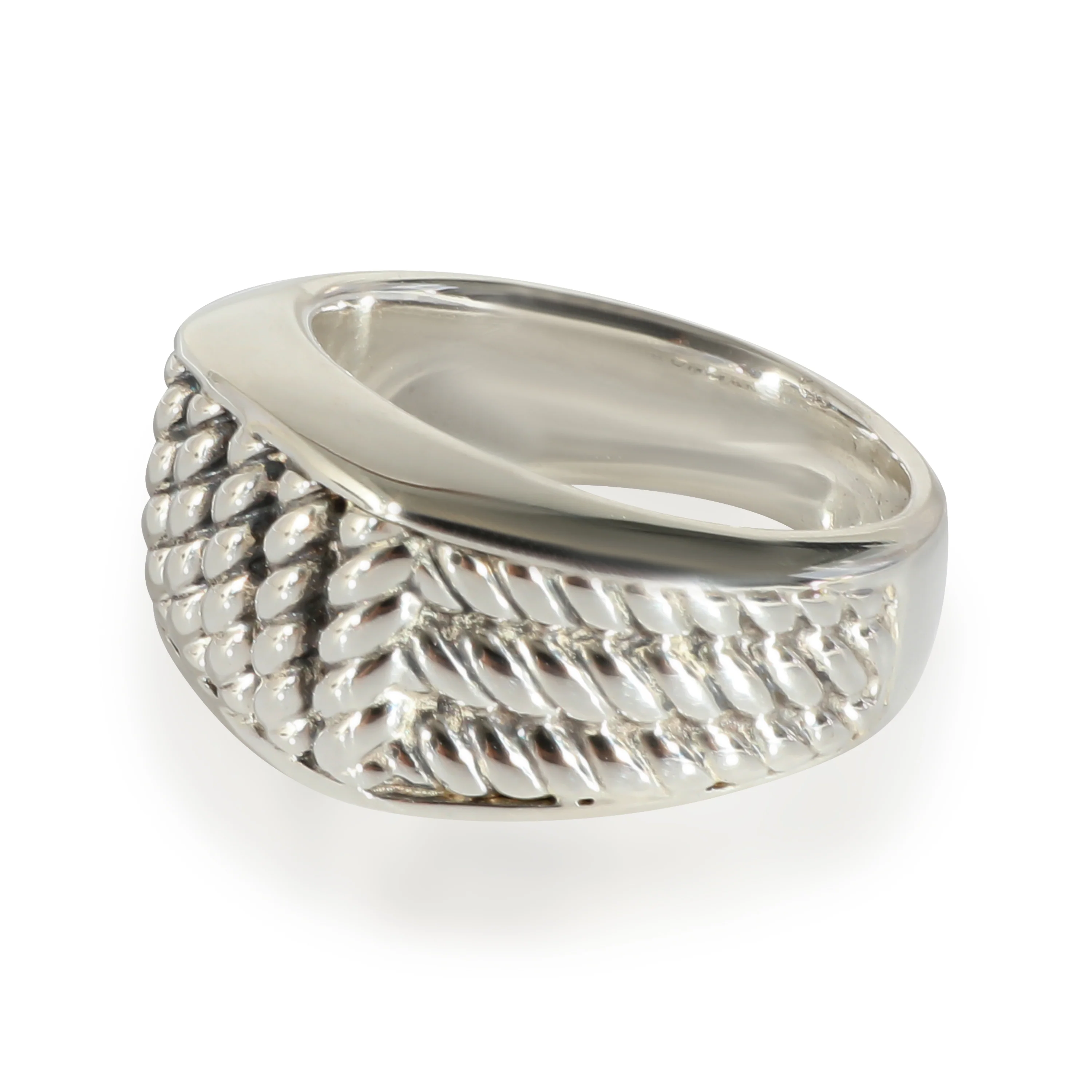 David Yurman Maritime Rope Ring in Sterling Silver - Image 2