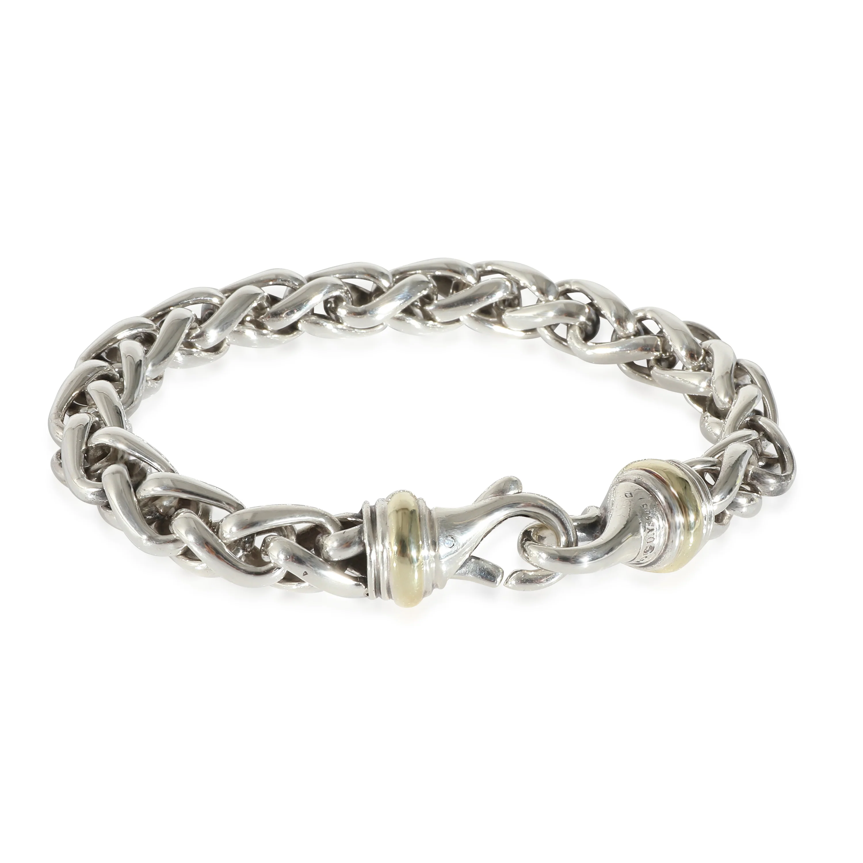 David Yurman Wheat Bracelet in Yellow Gold/Sterling Silver - Image 2