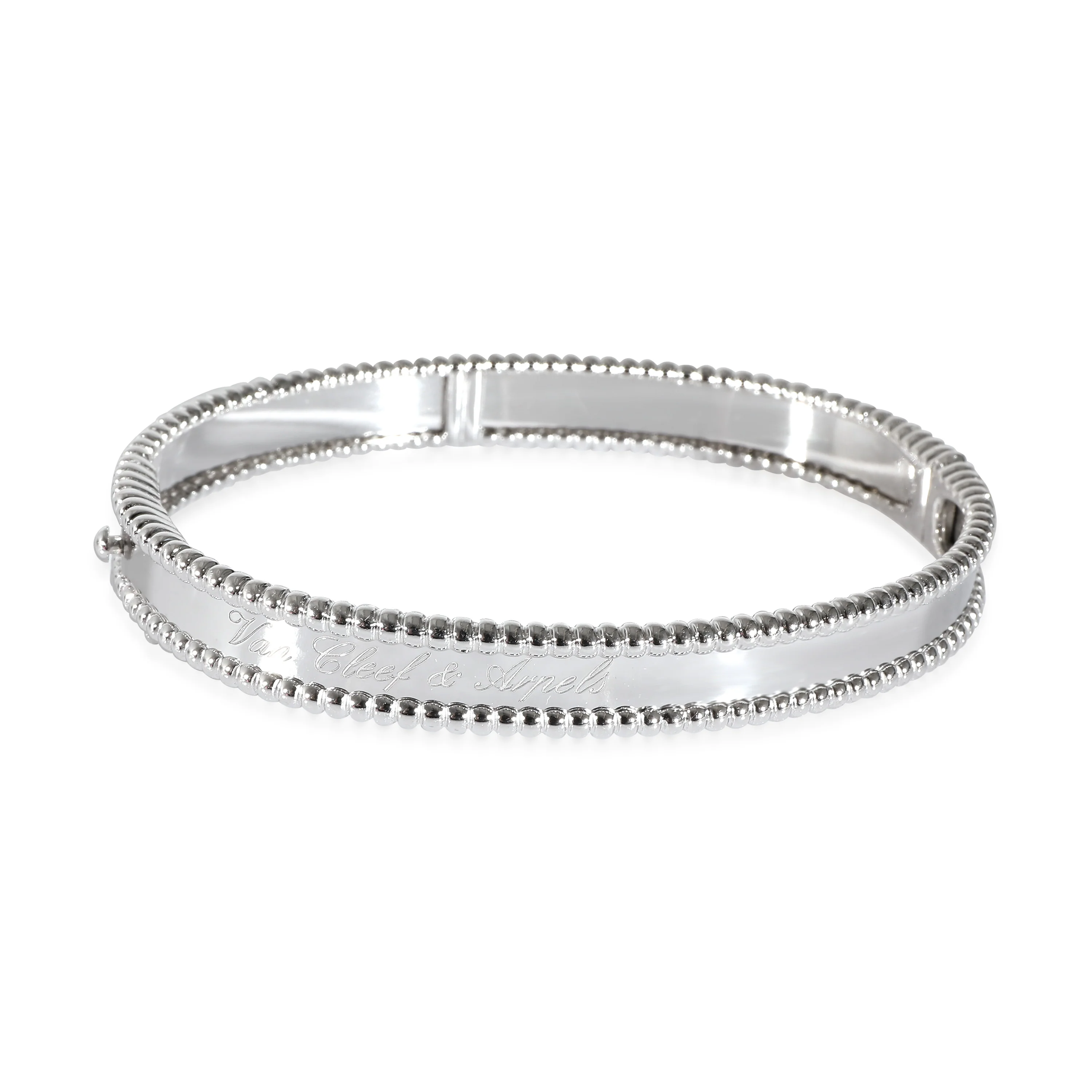 Van Cleef & Arpels Perlee Signature Bracelet in 18k White Gold