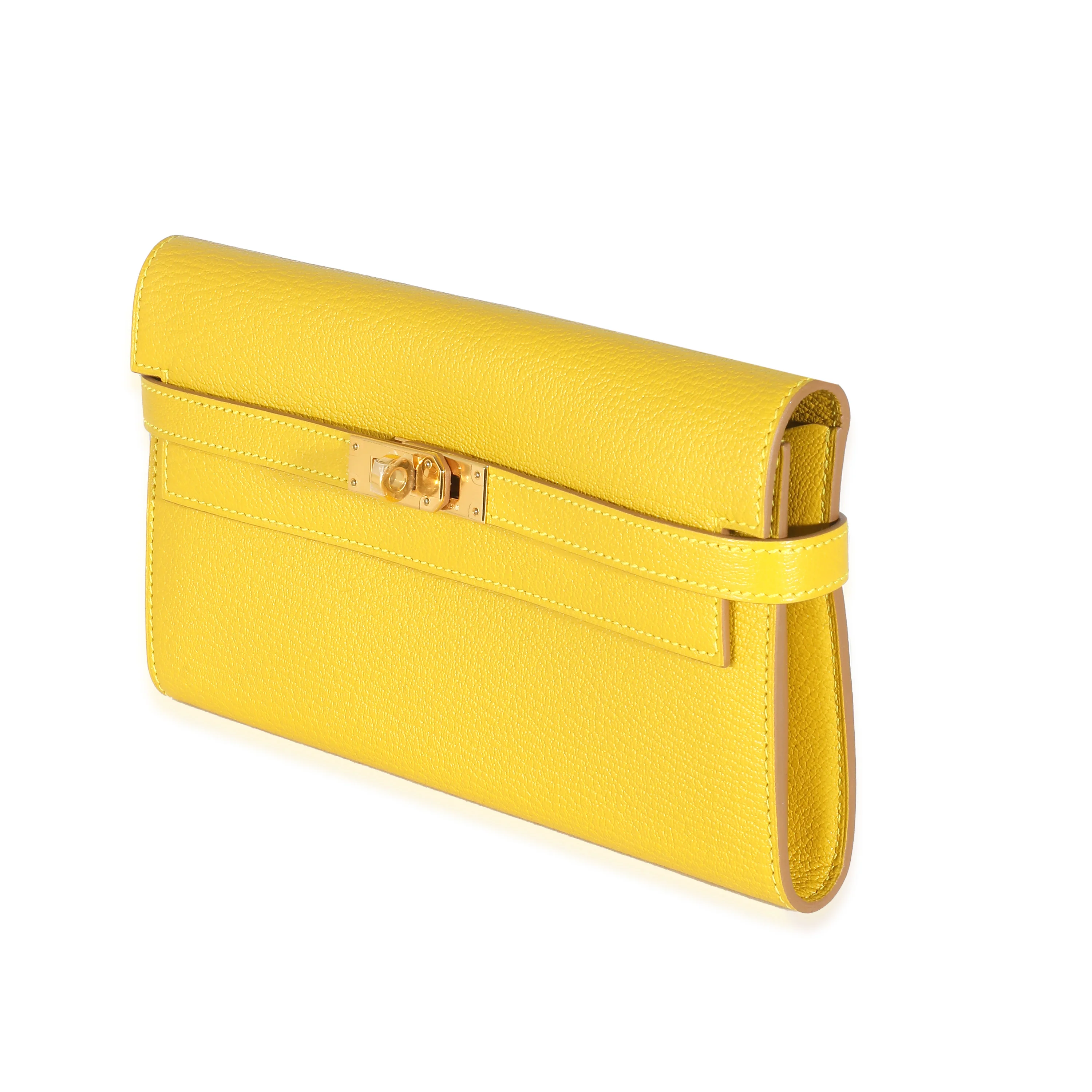Hermès Cumin Chevre Mysore Kelly Longue Wallet GHW - Image 2