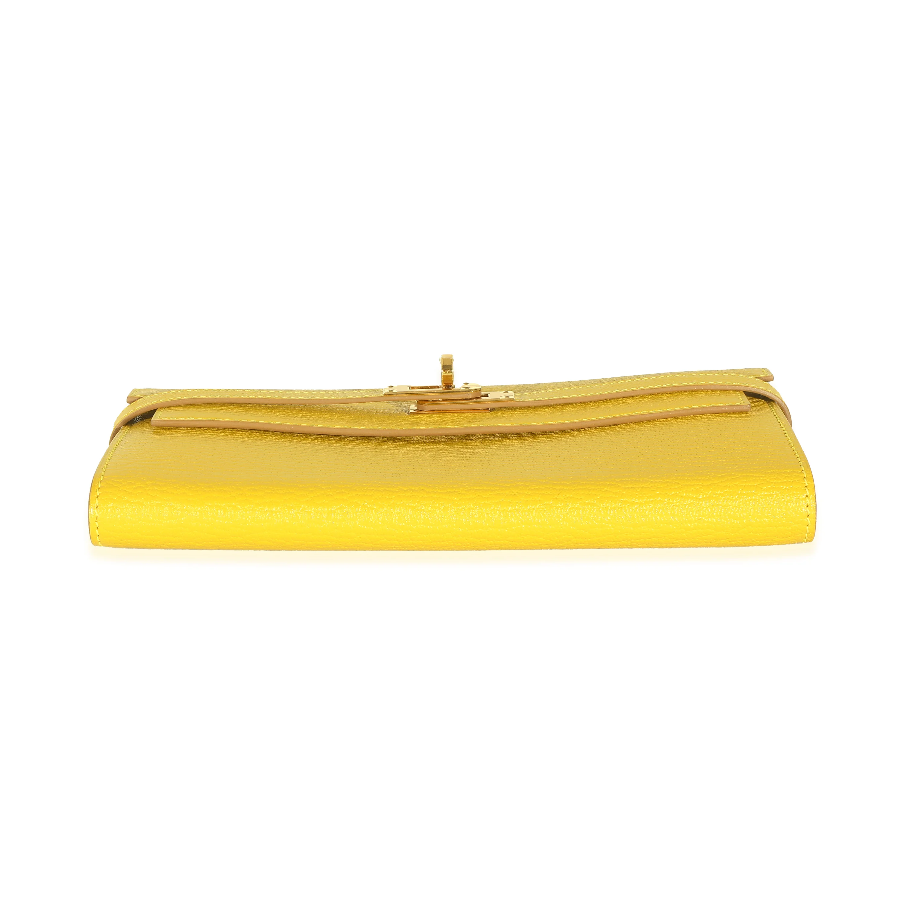 Hermès Cumin Chevre Mysore Kelly Longue Wallet GHW - Image 4