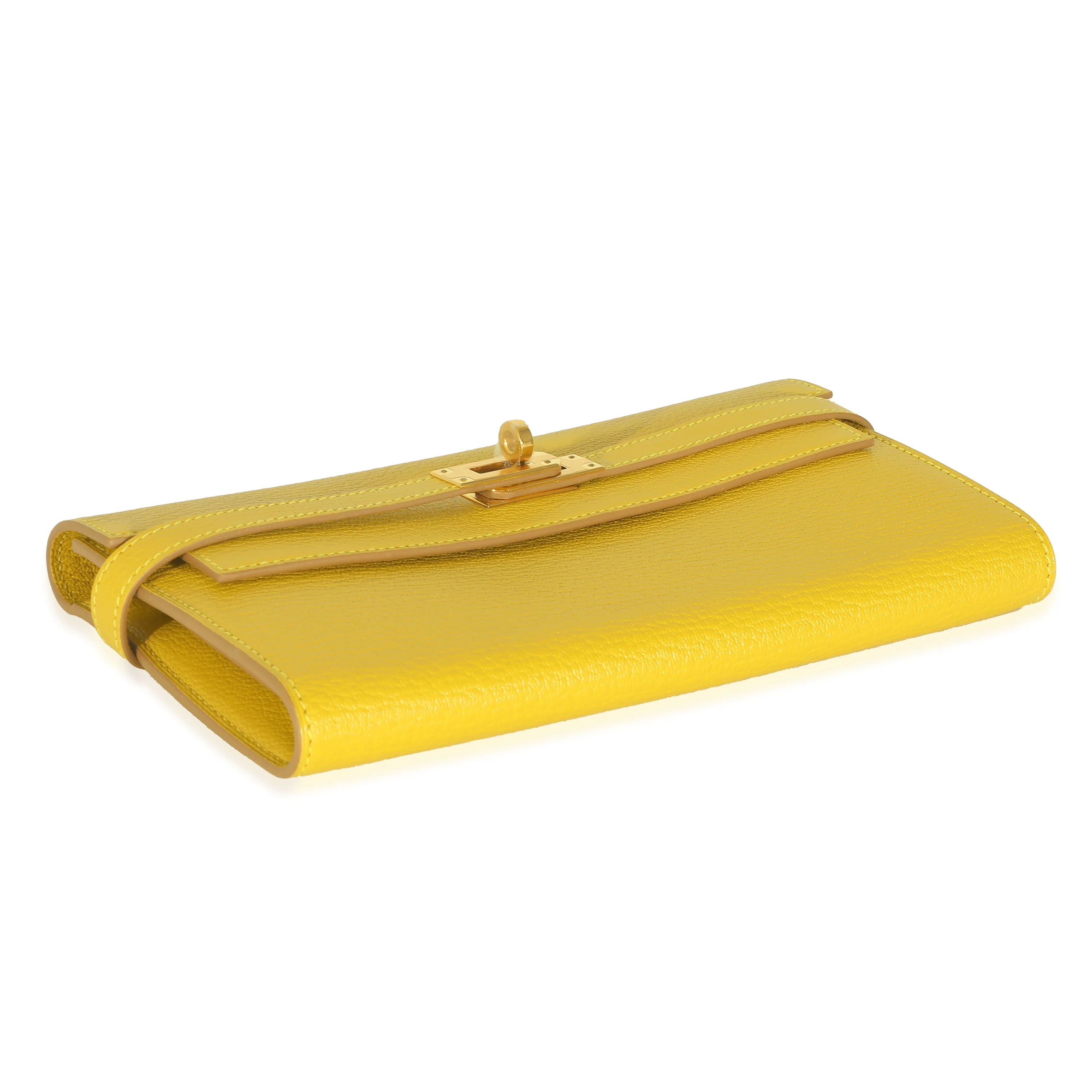 Hermès Cumin Chevre Mysore Kelly Longue Wallet GHW - Image 5