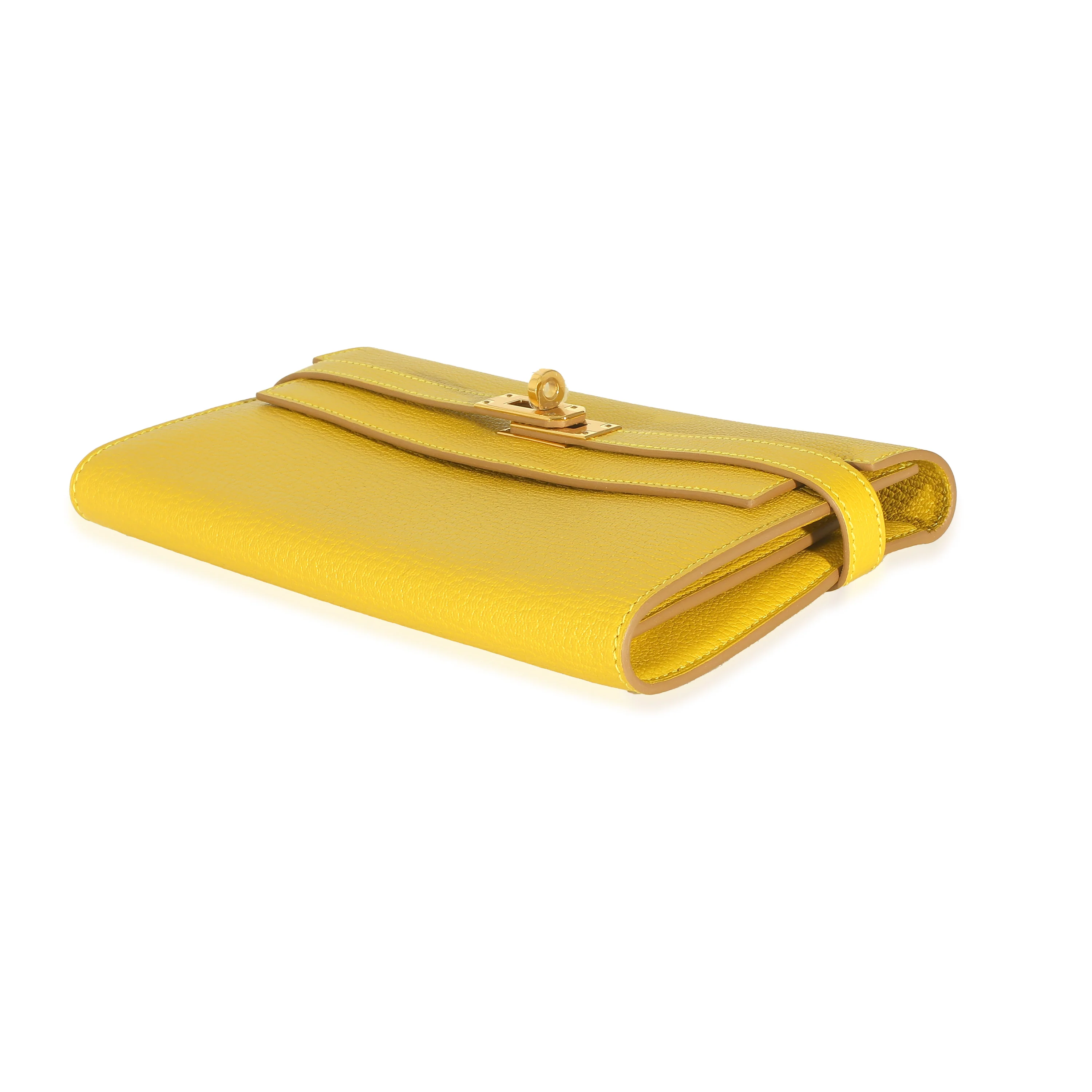 Hermès Cumin Chevre Mysore Kelly Longue Wallet GHW - Image 6