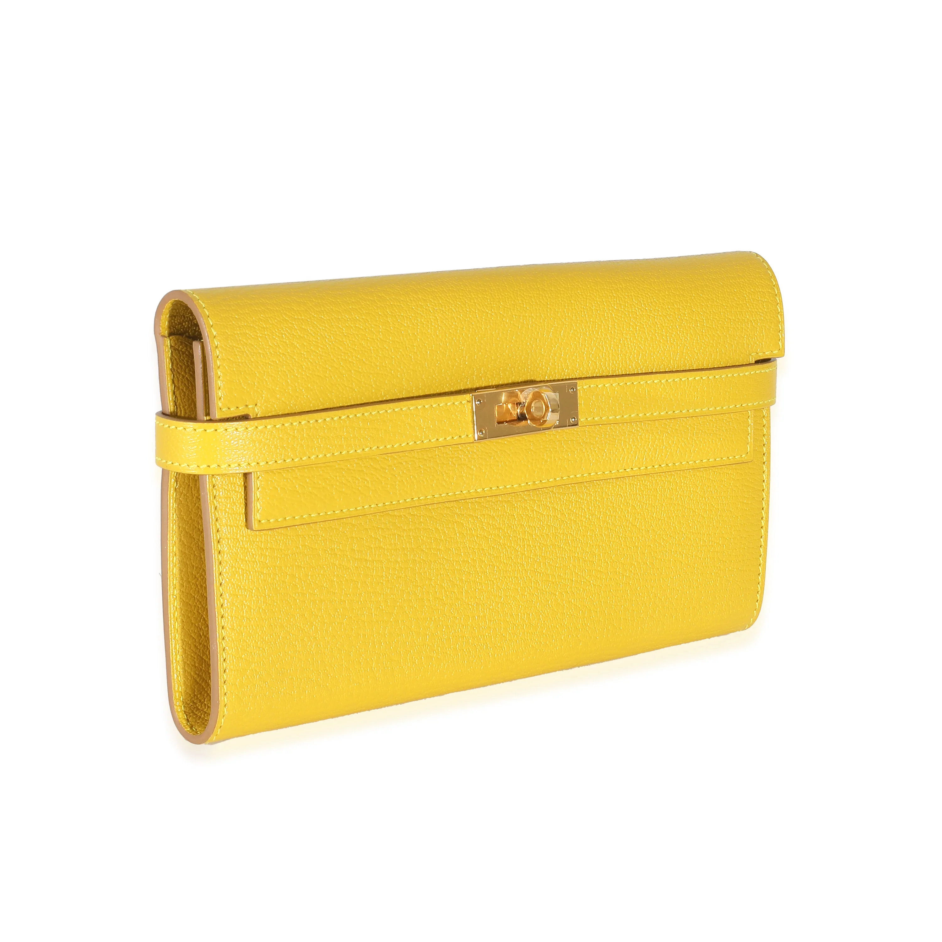 Hermès Cumin Chevre Mysore Kelly Longue Wallet GHW - Image 7