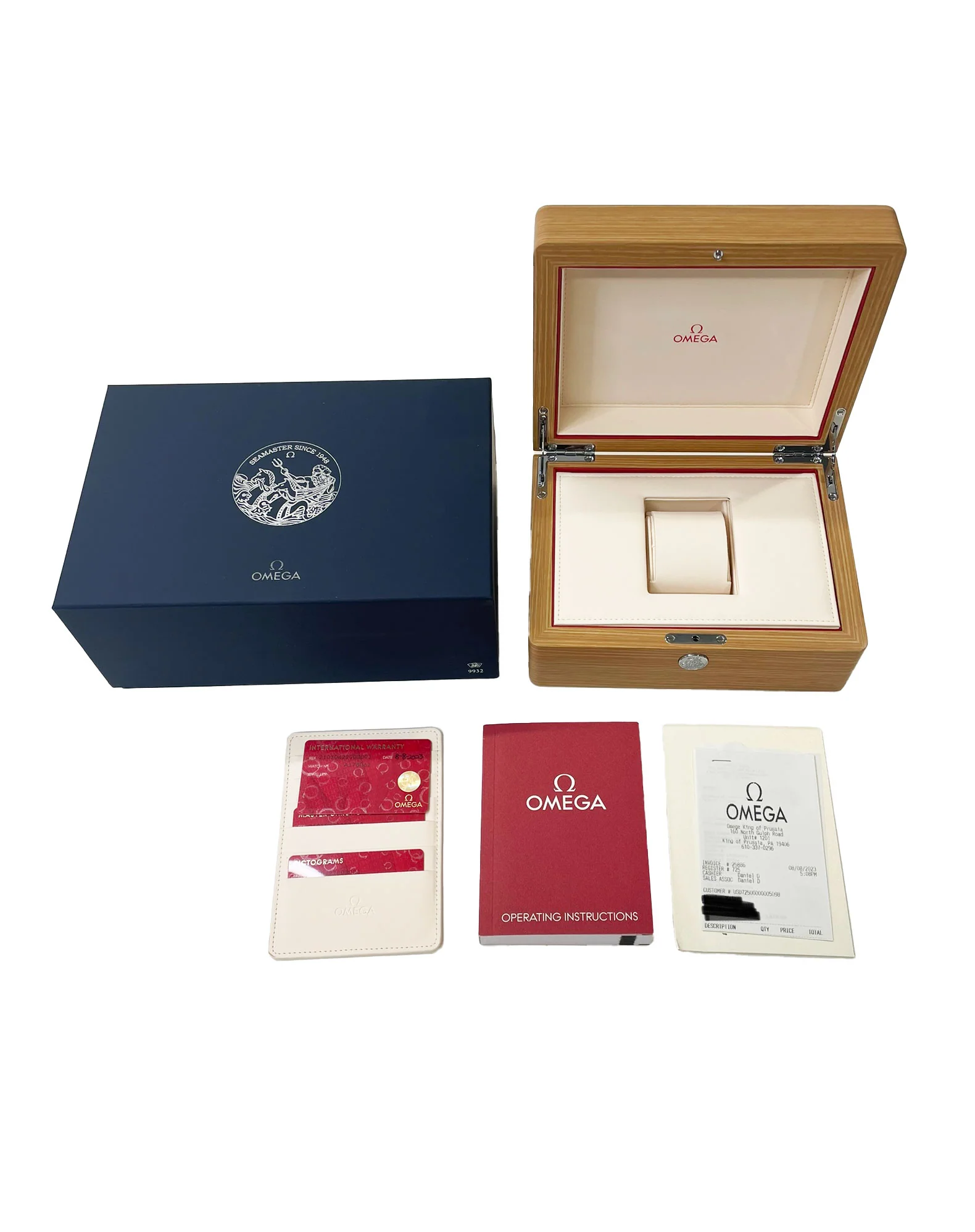 Omega Seamaster Summer Blue 210.30.42.20.03.003 Mens Watch in Stainless Steel - Image 5