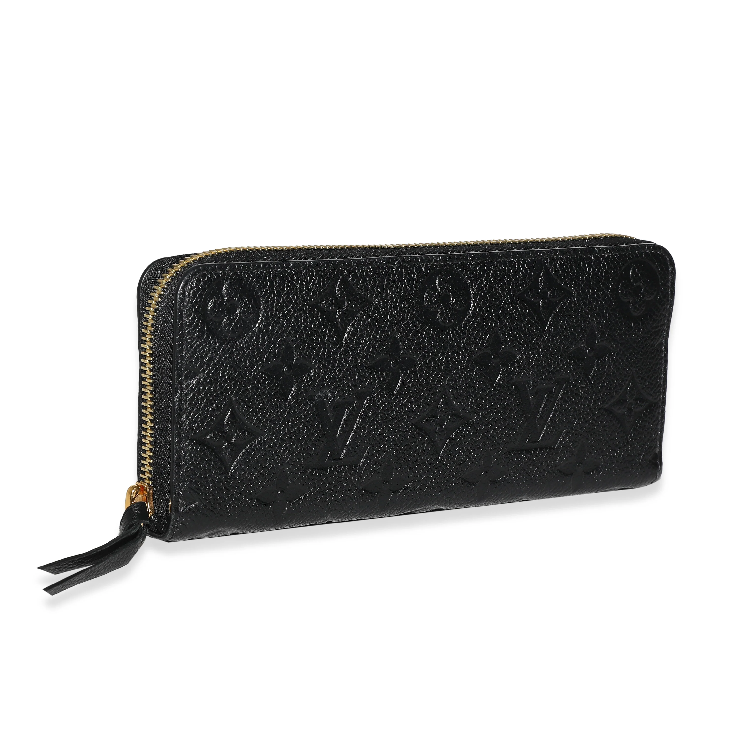 Louis Vuitton Black Monogram Empreinte Clemence Wallet - Image 3