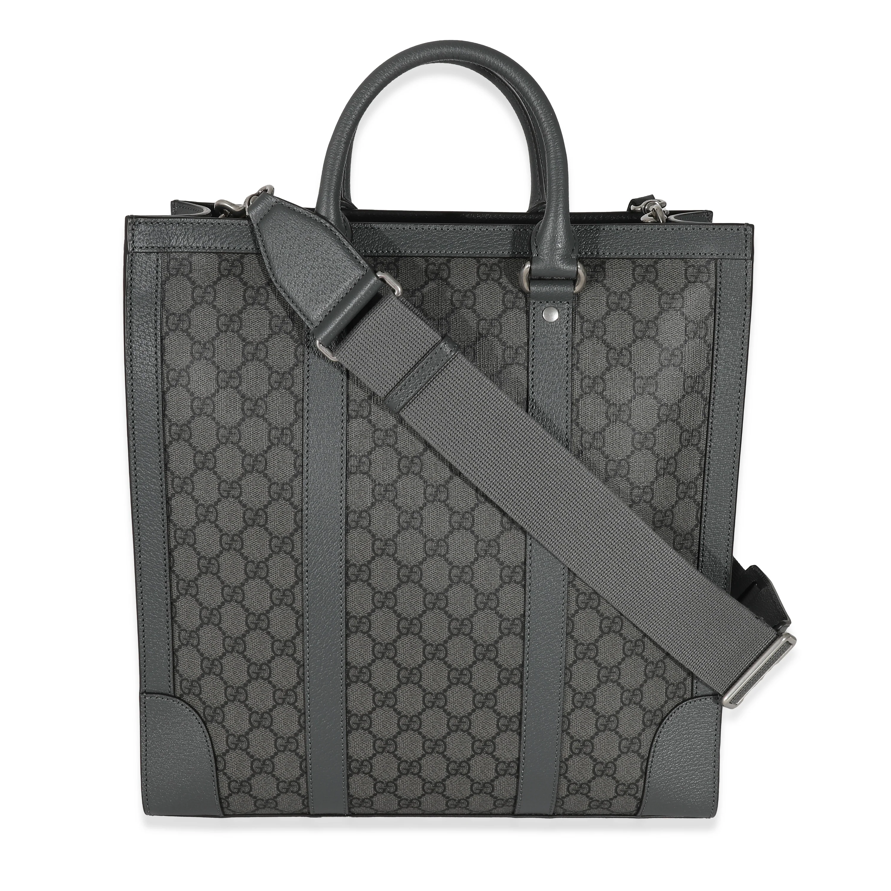 Grey GG Supreme Canvas Medium Ophidia Tote - Image 5