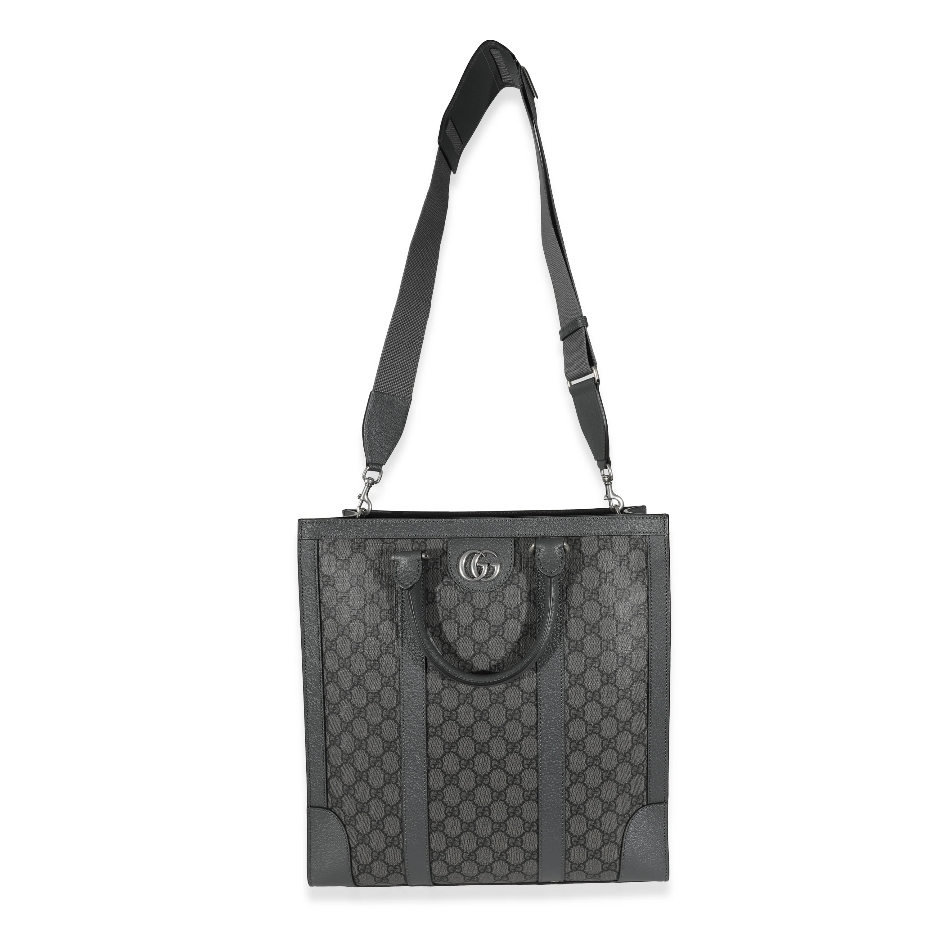 Grey GG Supreme Canvas Medium Ophidia Tote - Image 8