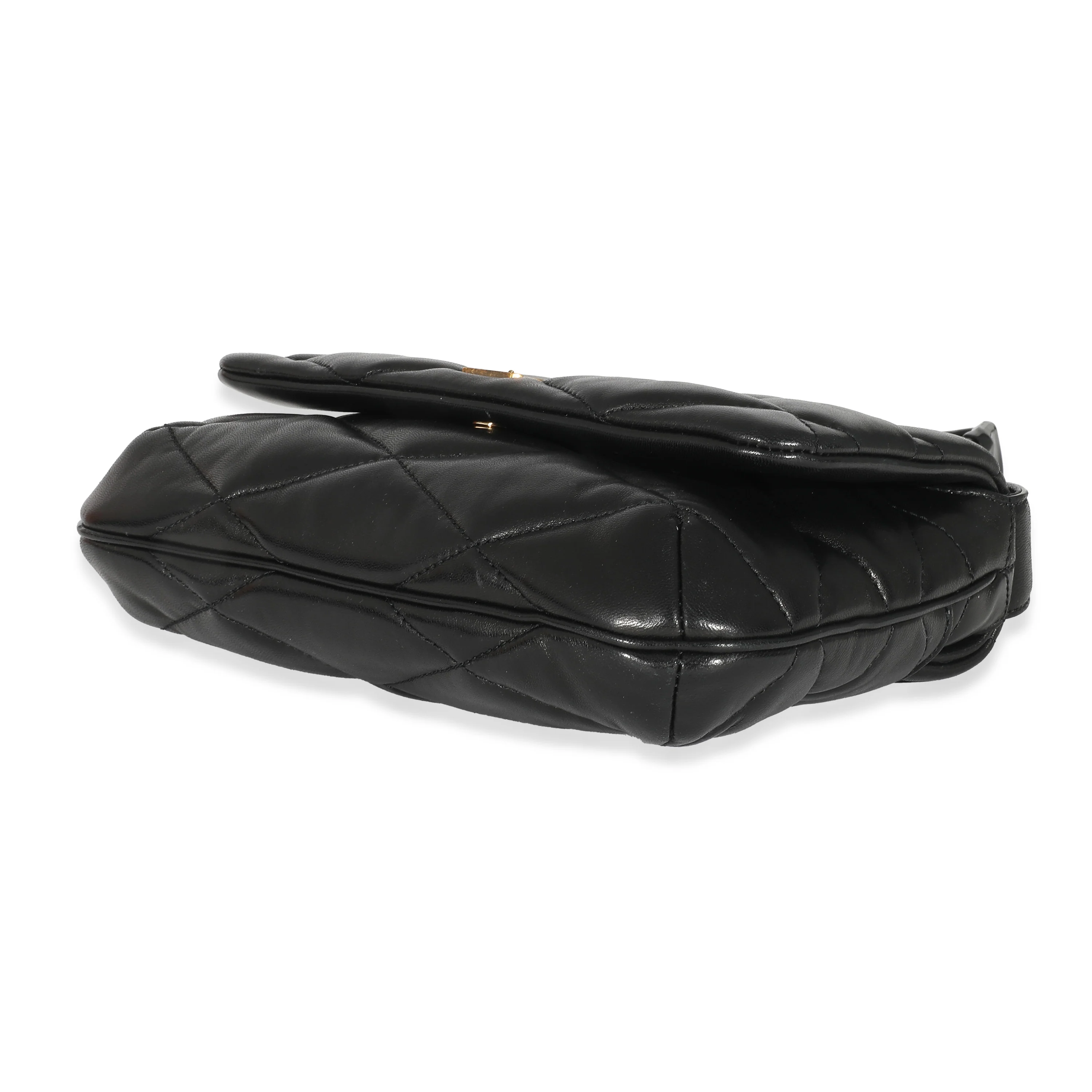 Saint Laurent Black Quilted Lambskin Le 57 Hobo - Image 6