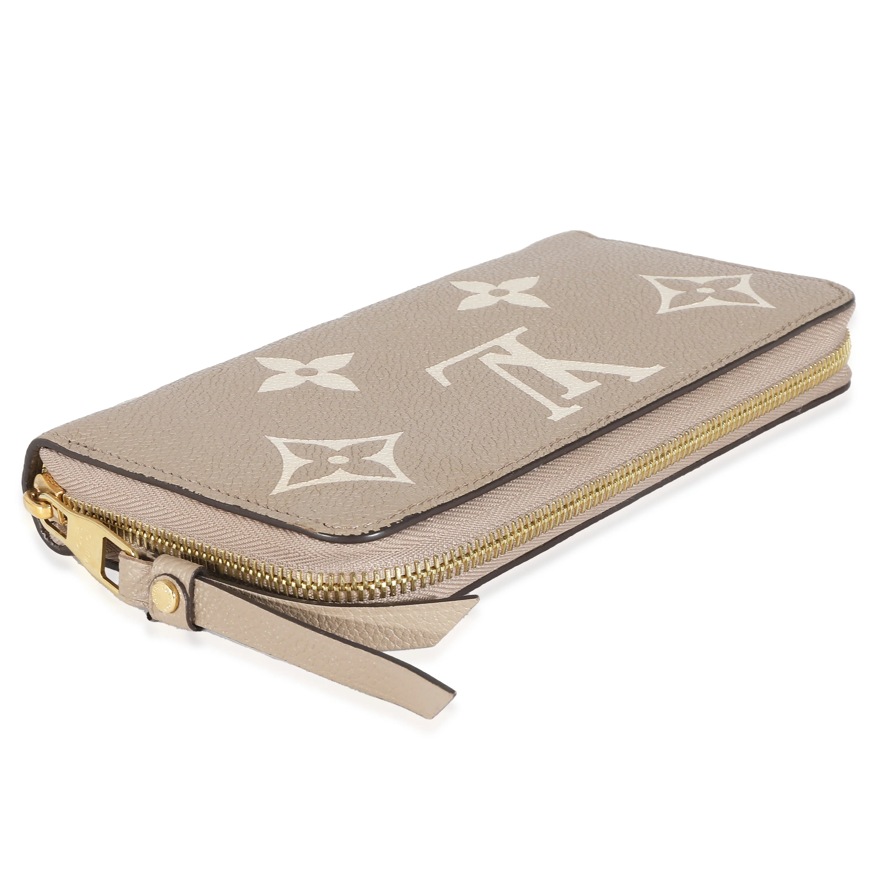 Louis Vuitton Dove Cream Monogram Empreinte Zippy Wallet - Image 7