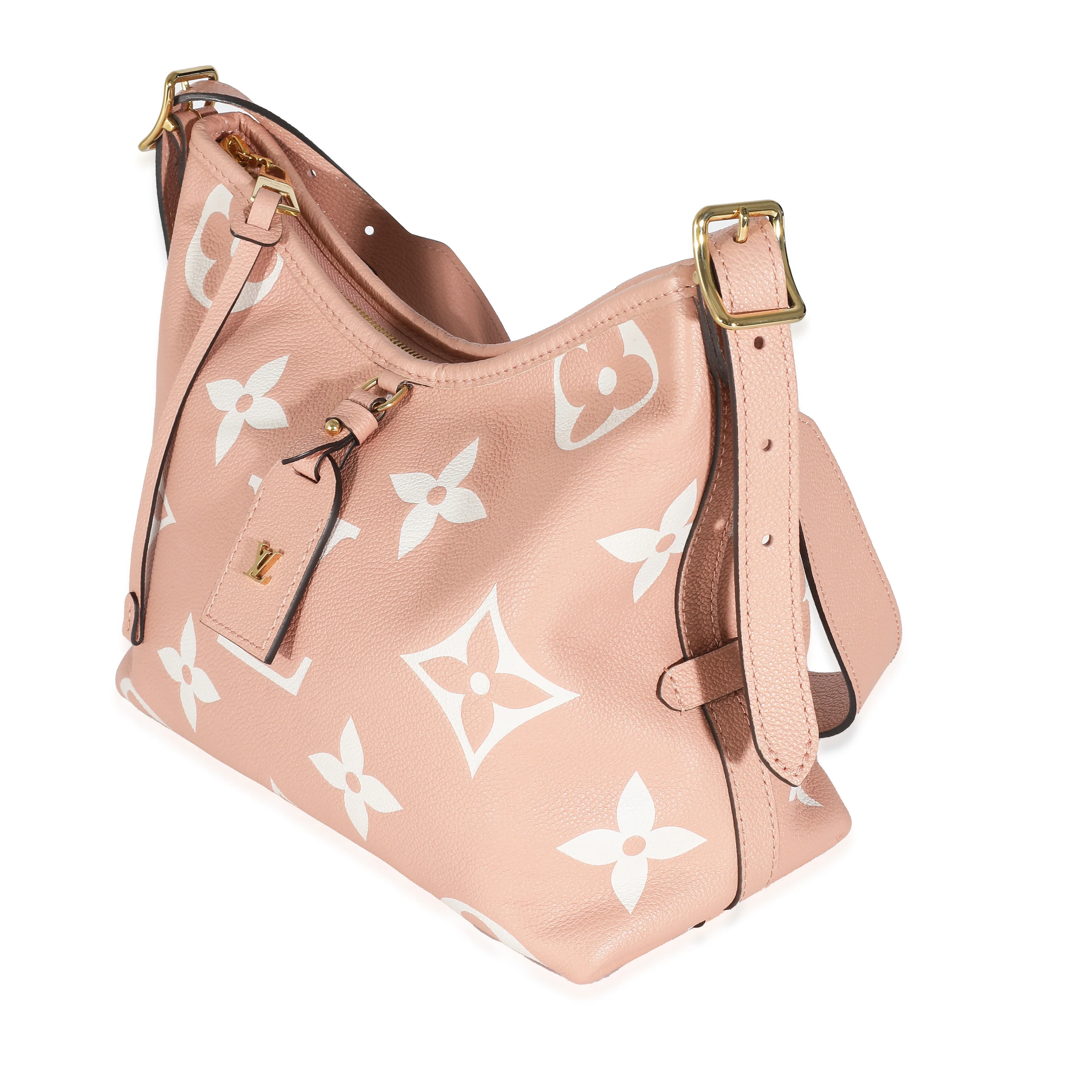 Louis Vuitton Trianon Pink Cream Empreinte Monogram Giant Carryall PM - Image 4