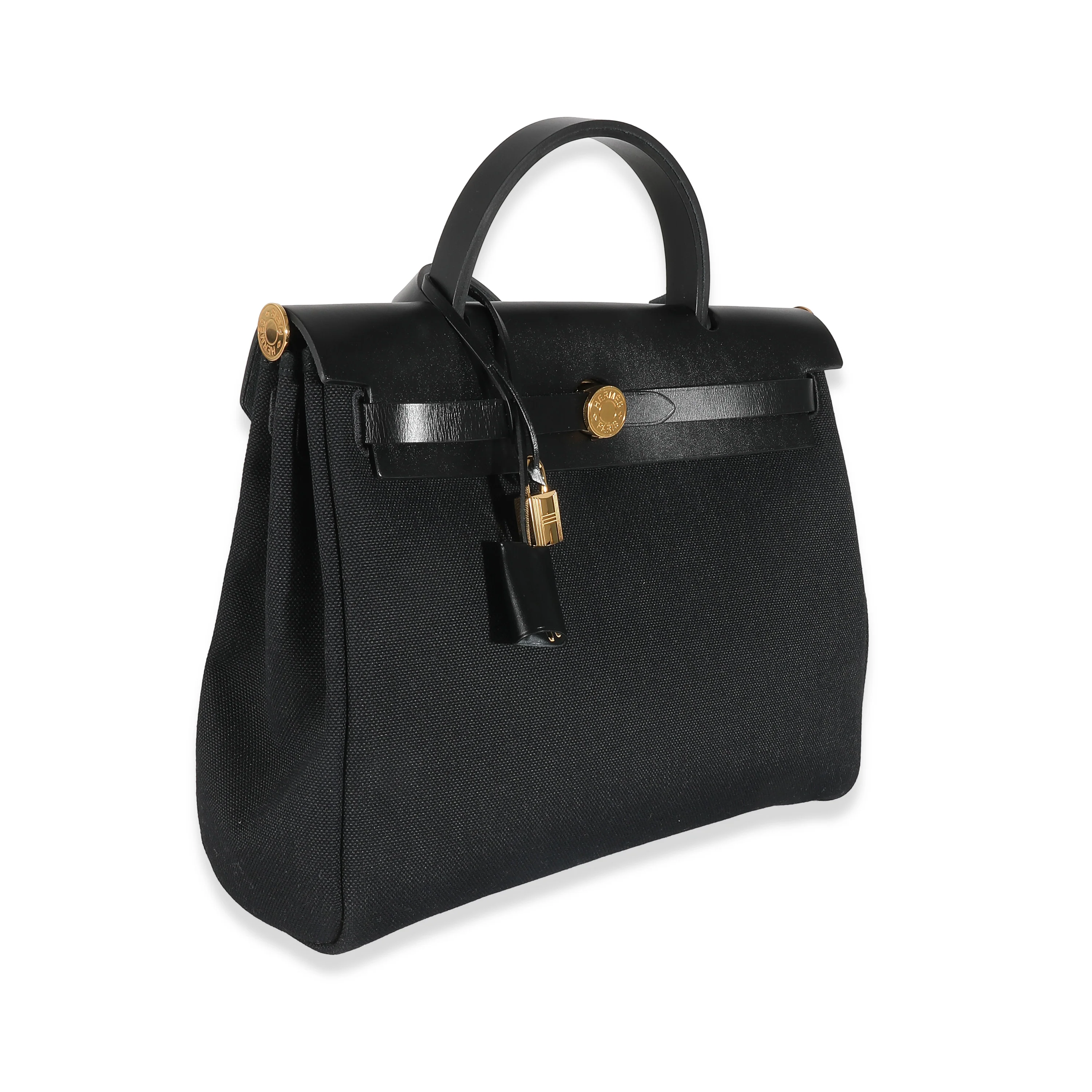 Black Military Toile Vache Hunter Herbag Zip 31 PM GHW - Image 7
