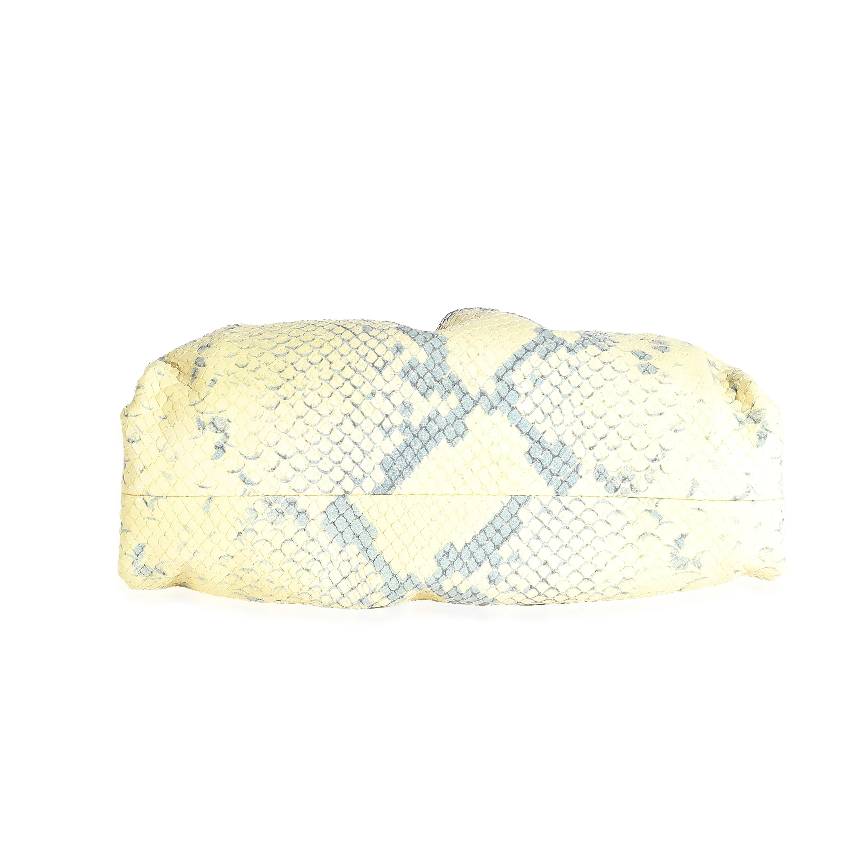 Yellow Goatskin Python Embossed The Mini Pouch - Image 5