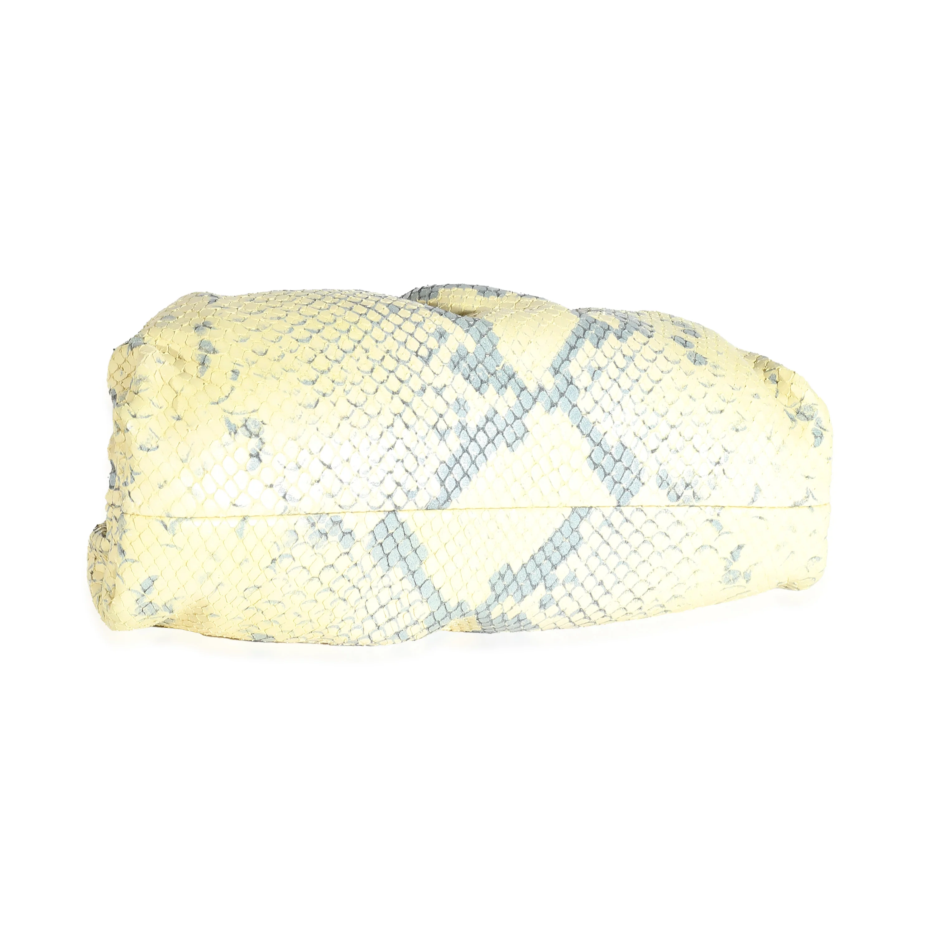 Yellow Goatskin Python Embossed The Mini Pouch - Image 6