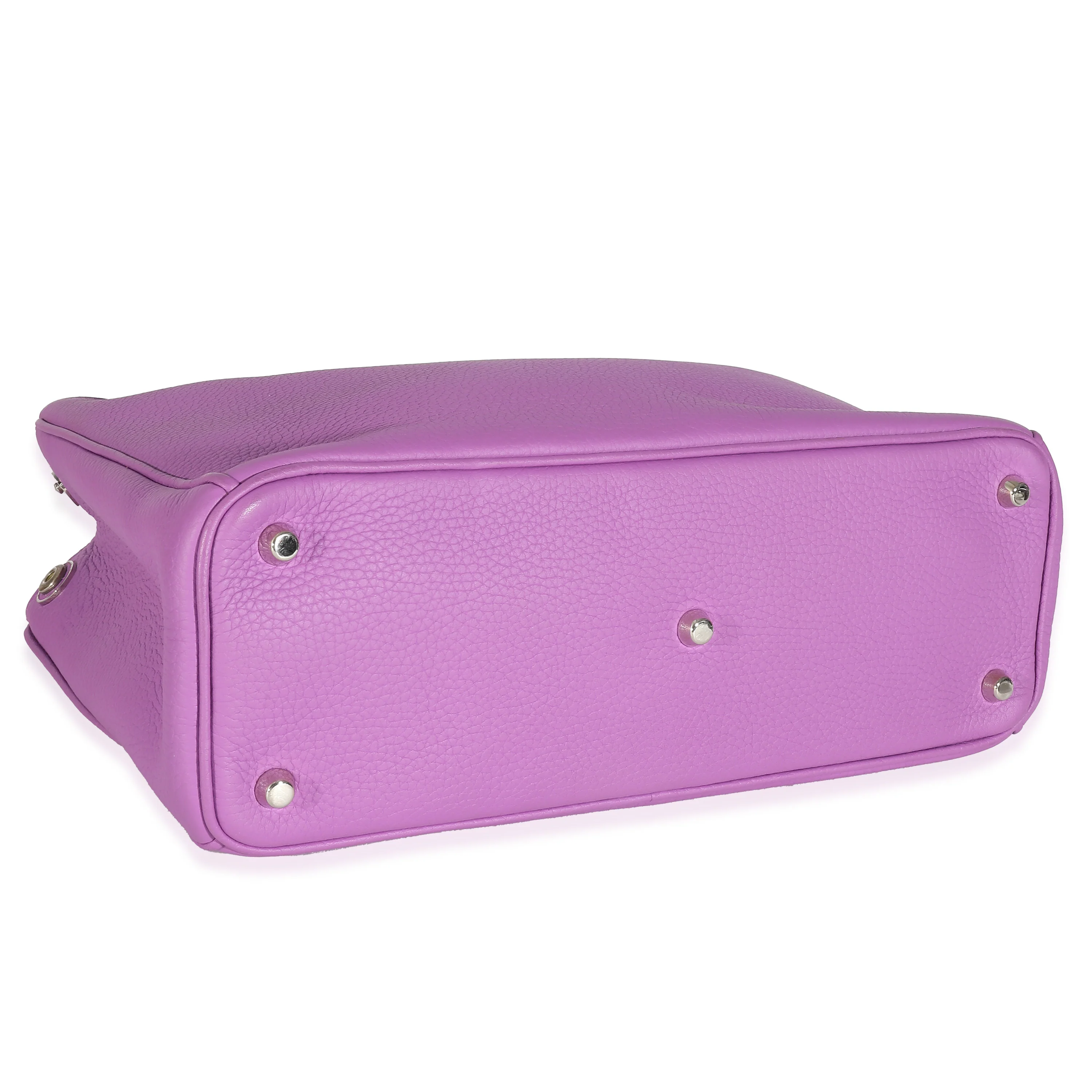 Christian Dior Purple Orange Bullcalf Medium Diorissimo Tote - Image 4
