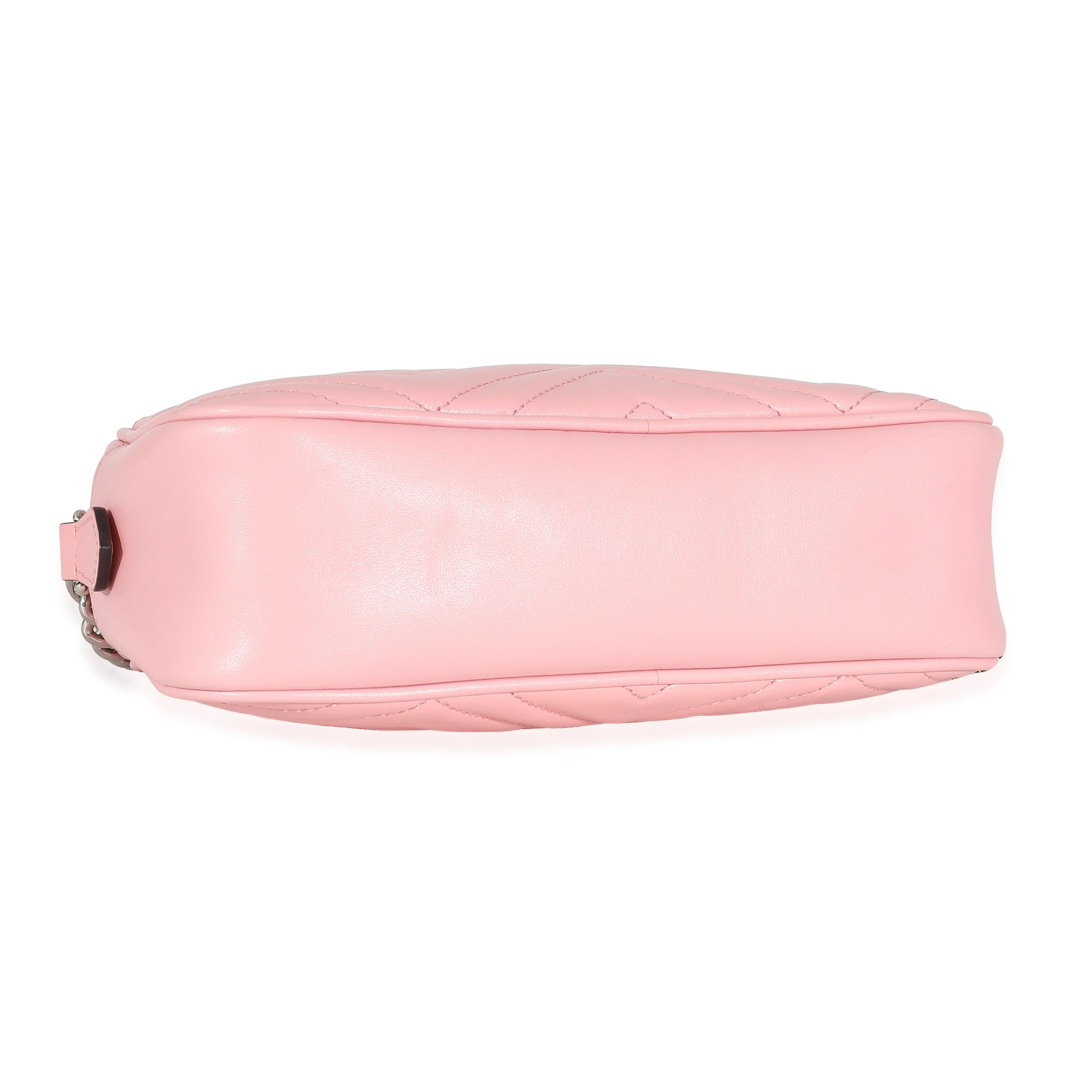 Gucci Pink Matelasse Calfskin Marmont Camera Bag - Image 8