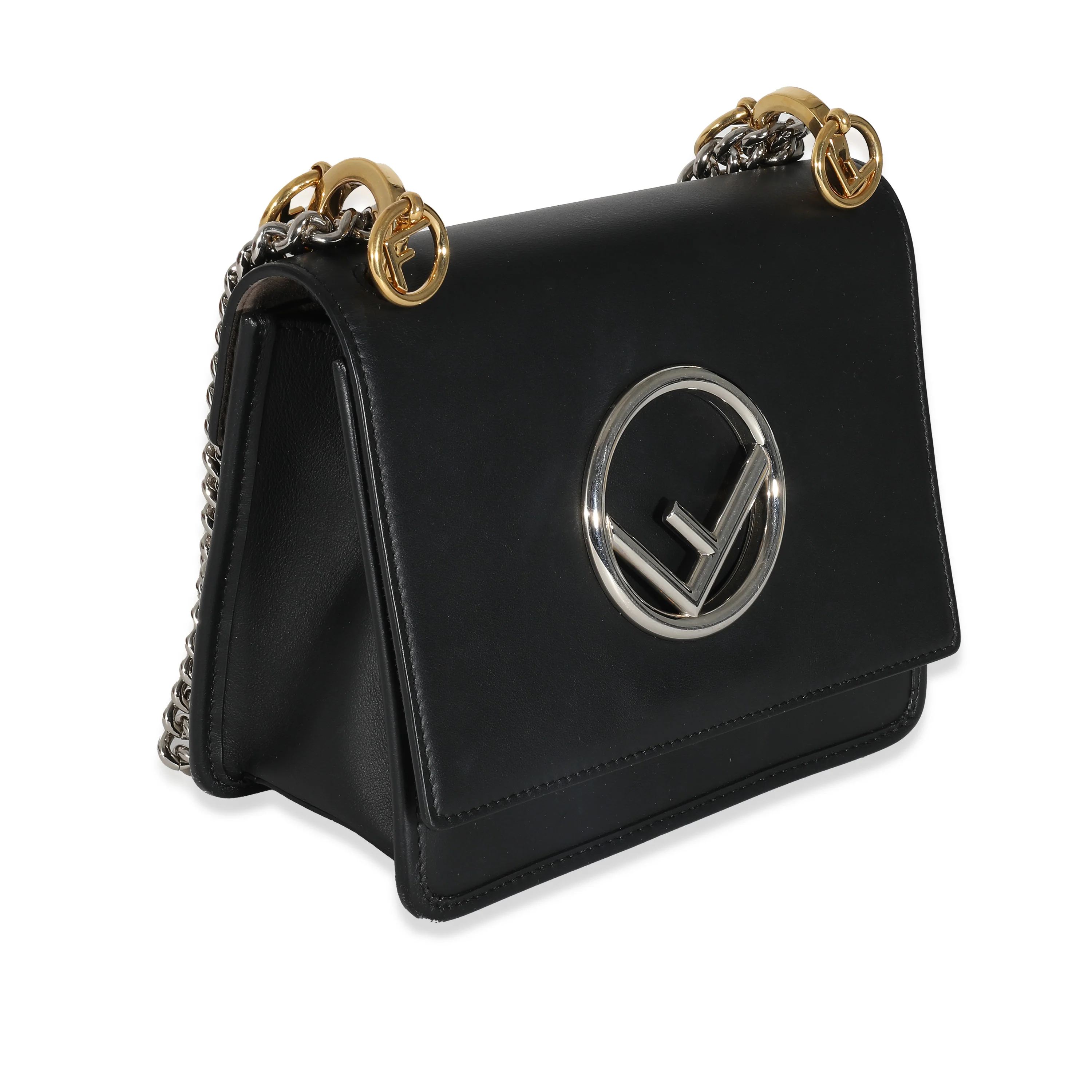 Fendi Black Vitello Century Opaco F is Fendi Kan I Bag - Image 3