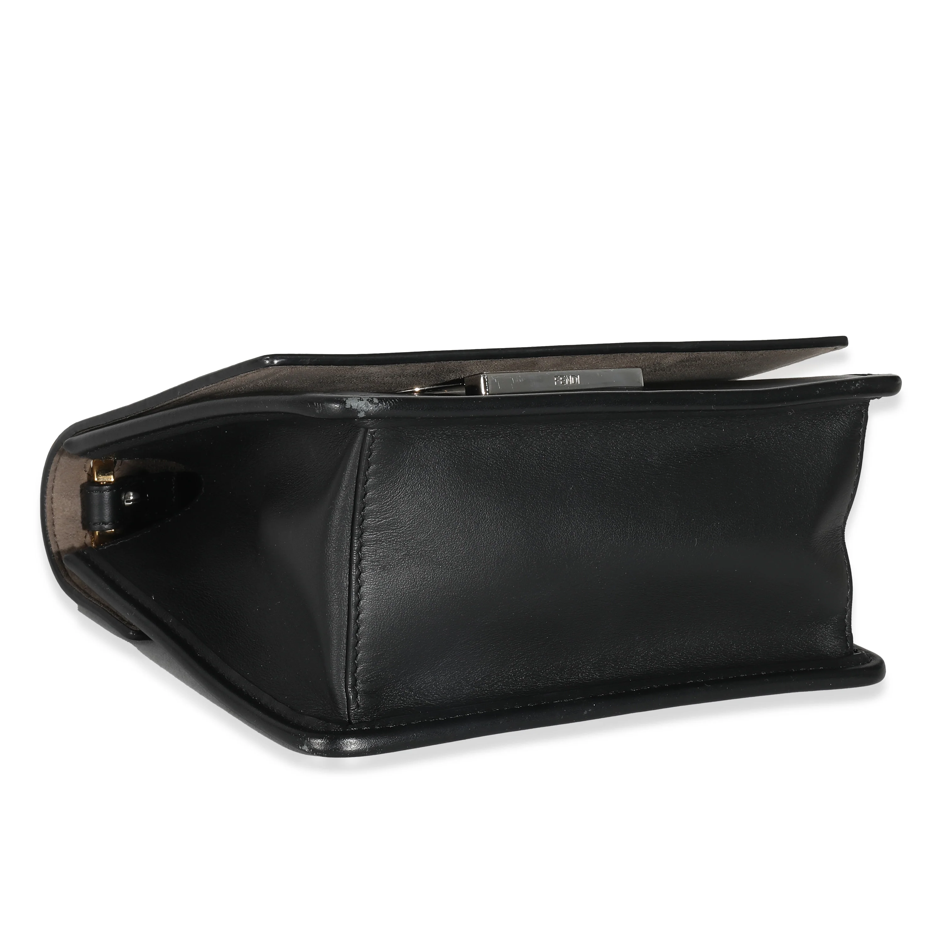 Fendi Black Vitello Century Opaco F is Fendi Kan I Bag - Image 4
