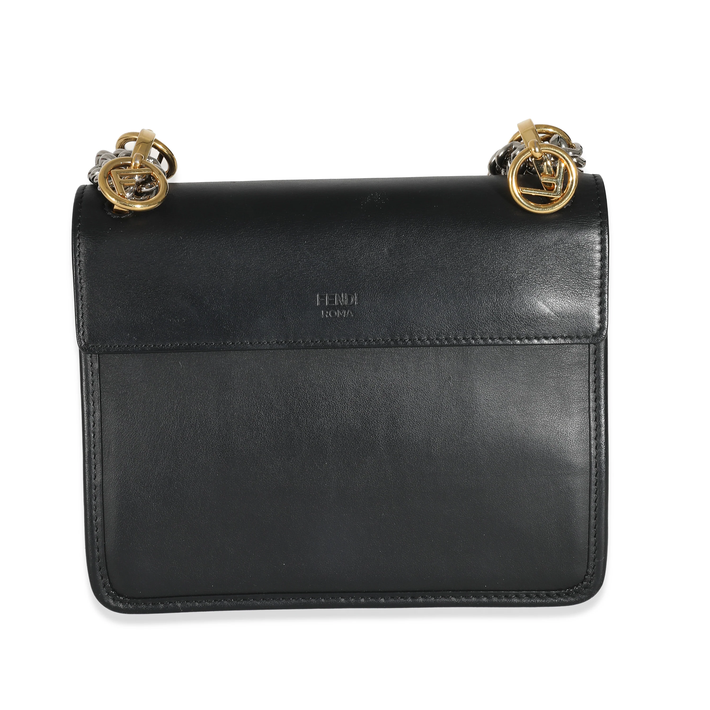 Fendi Black Vitello Century Opaco F is Fendi Kan I Bag - Image 5
