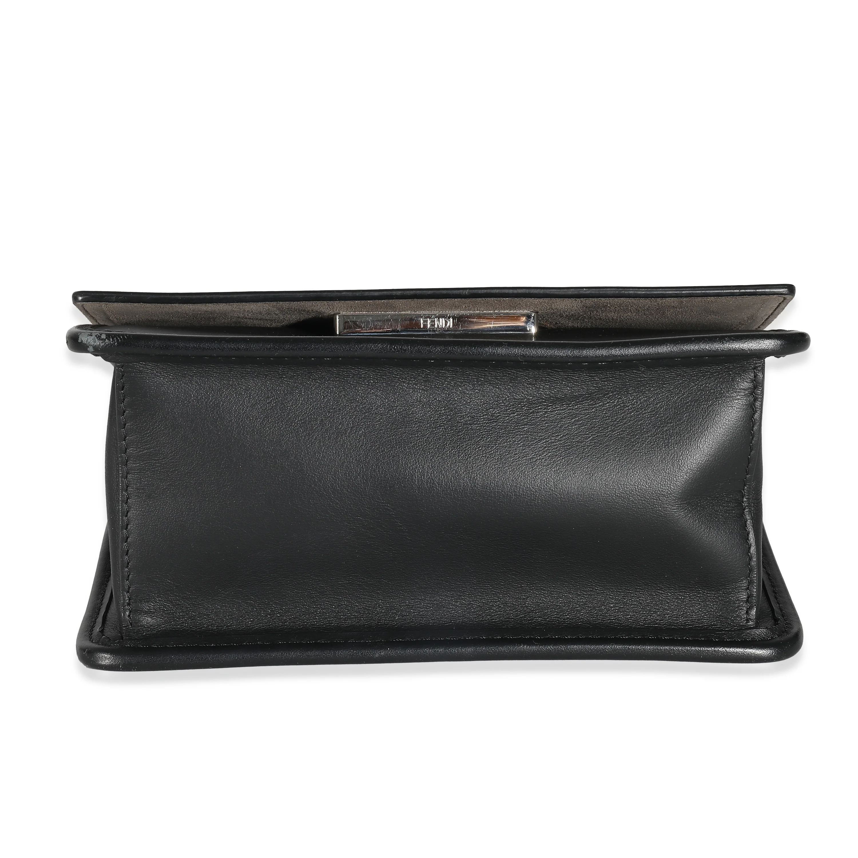 Fendi Black Vitello Century Opaco F is Fendi Kan I Bag - Image 7