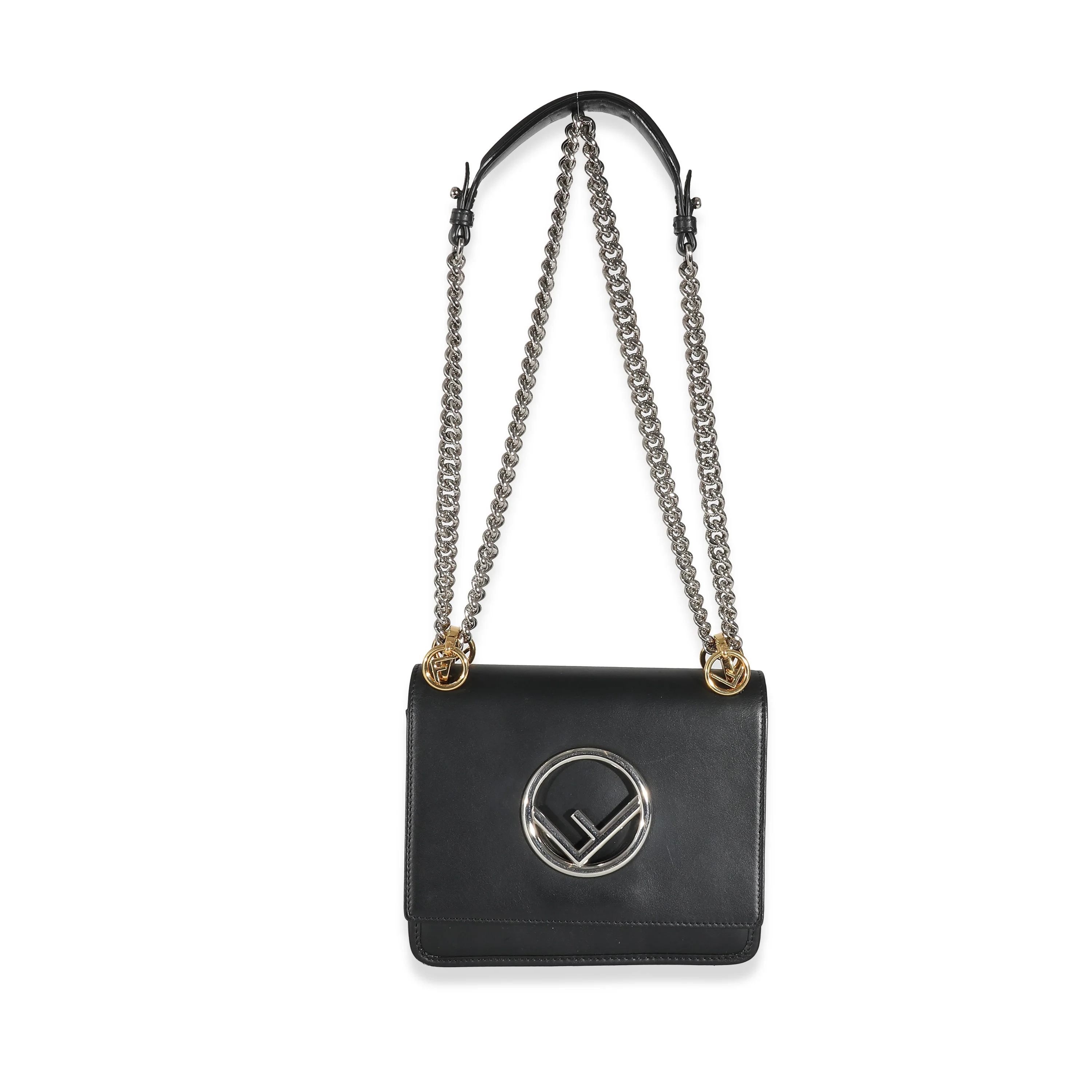 Fendi Black Vitello Century Opaco F is Fendi Kan I Bag - Image 8