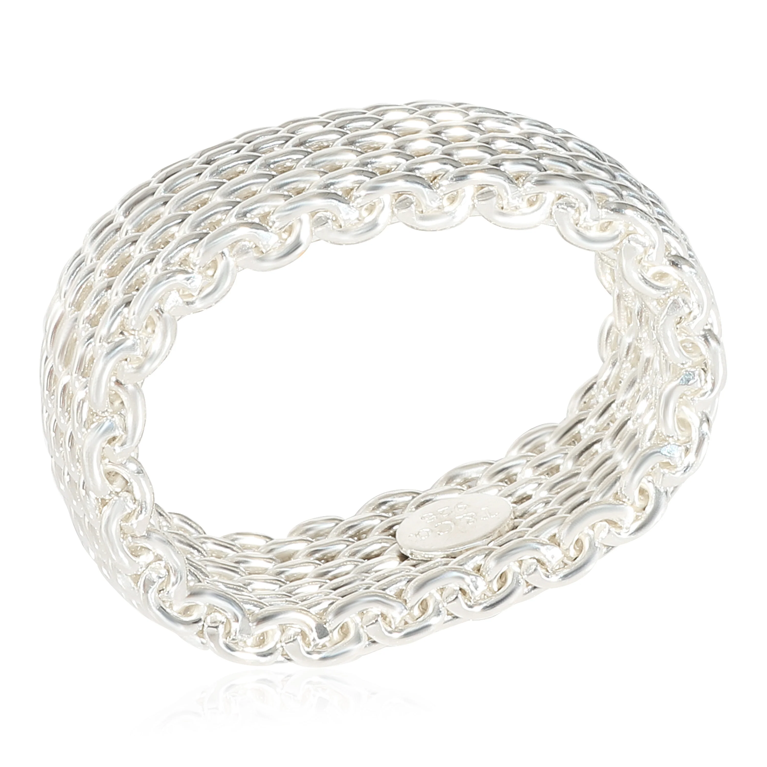 Tiffany & Co. Somerset Wide Band in Sterling Silver, Size 8.25 - Image 2
