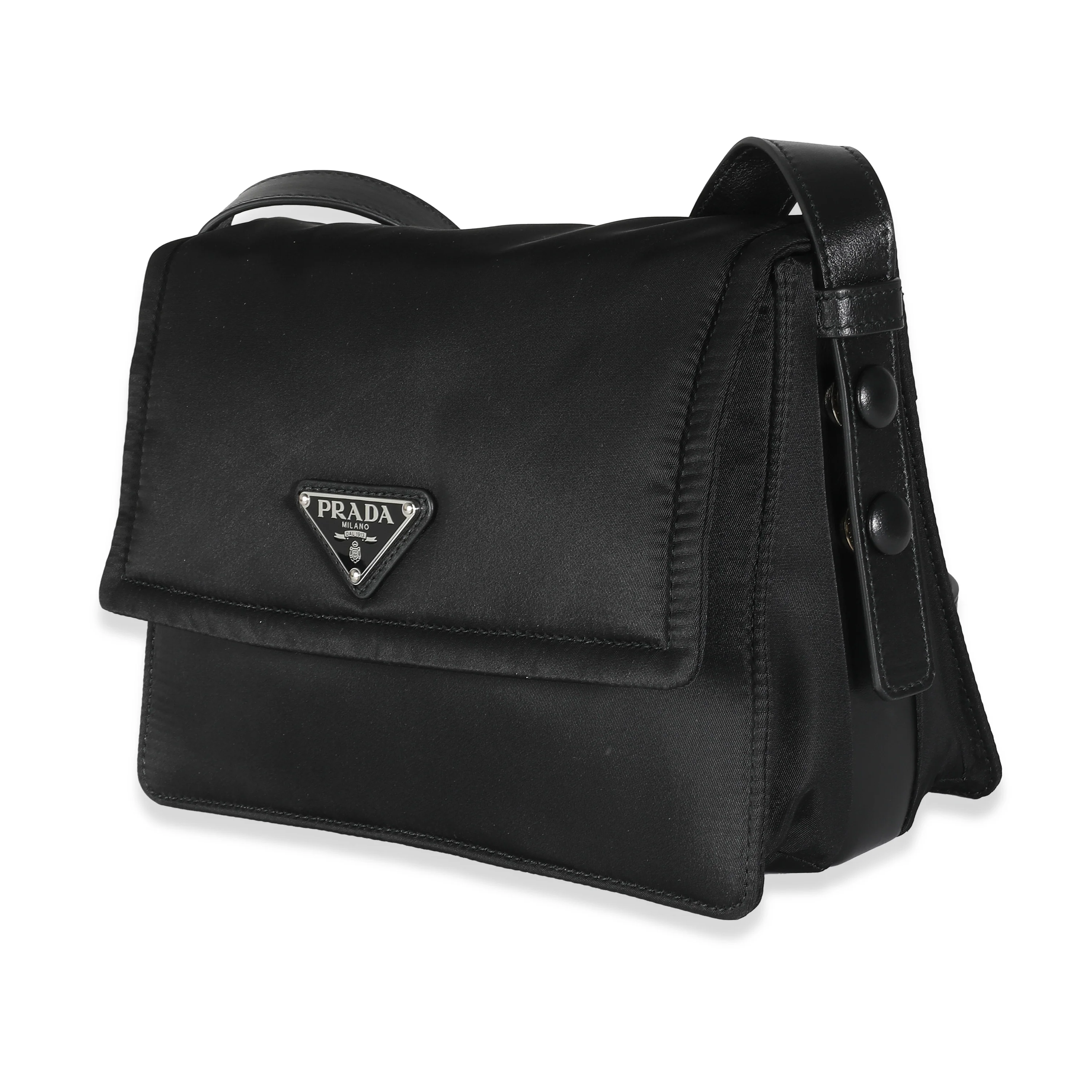 Black Small Padded Re-Nylon Shoulder - Image 2