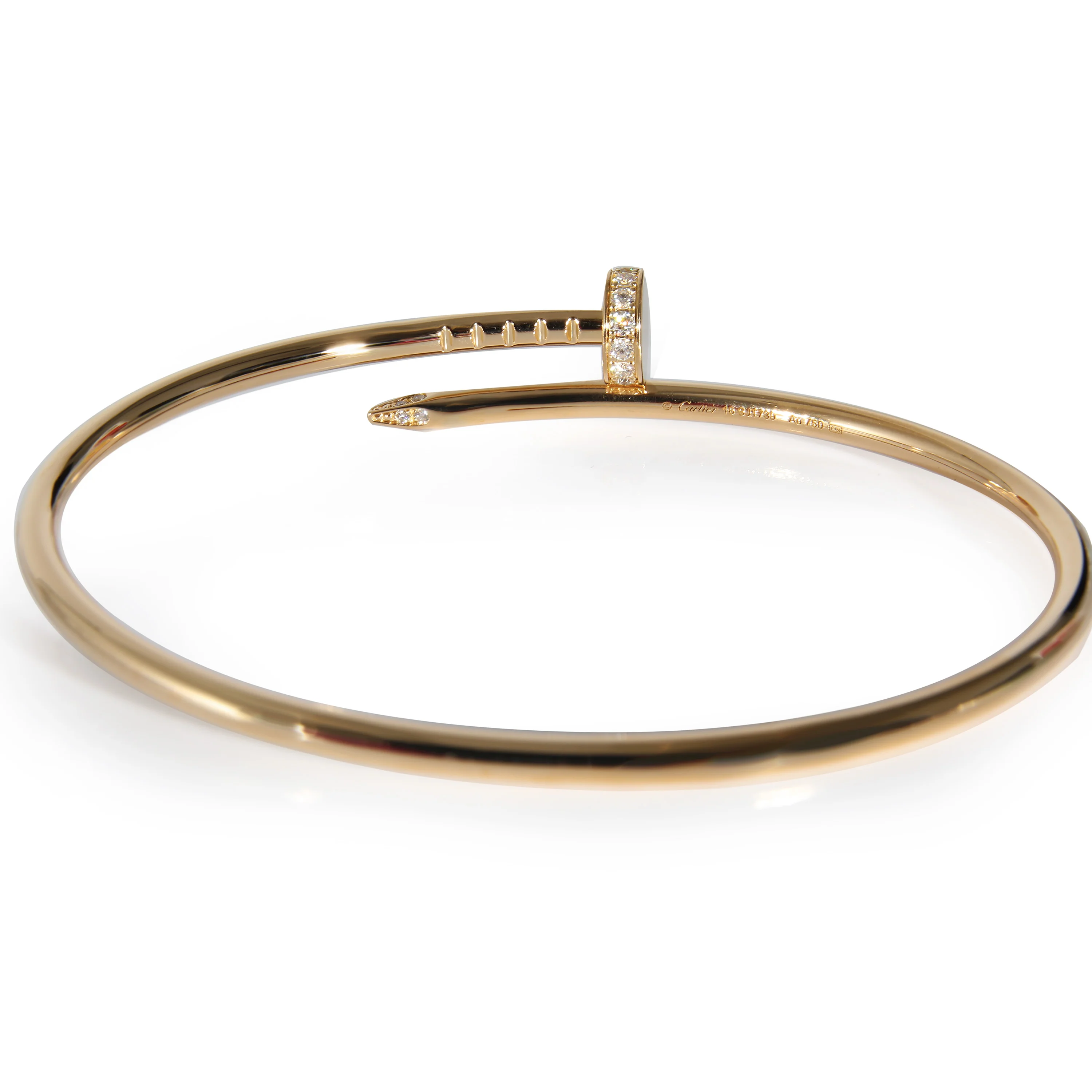 Cartier Juste Un Clou Bracelet in 18K Yellow Gold 0.18 CTW, Small Model - Image 3
