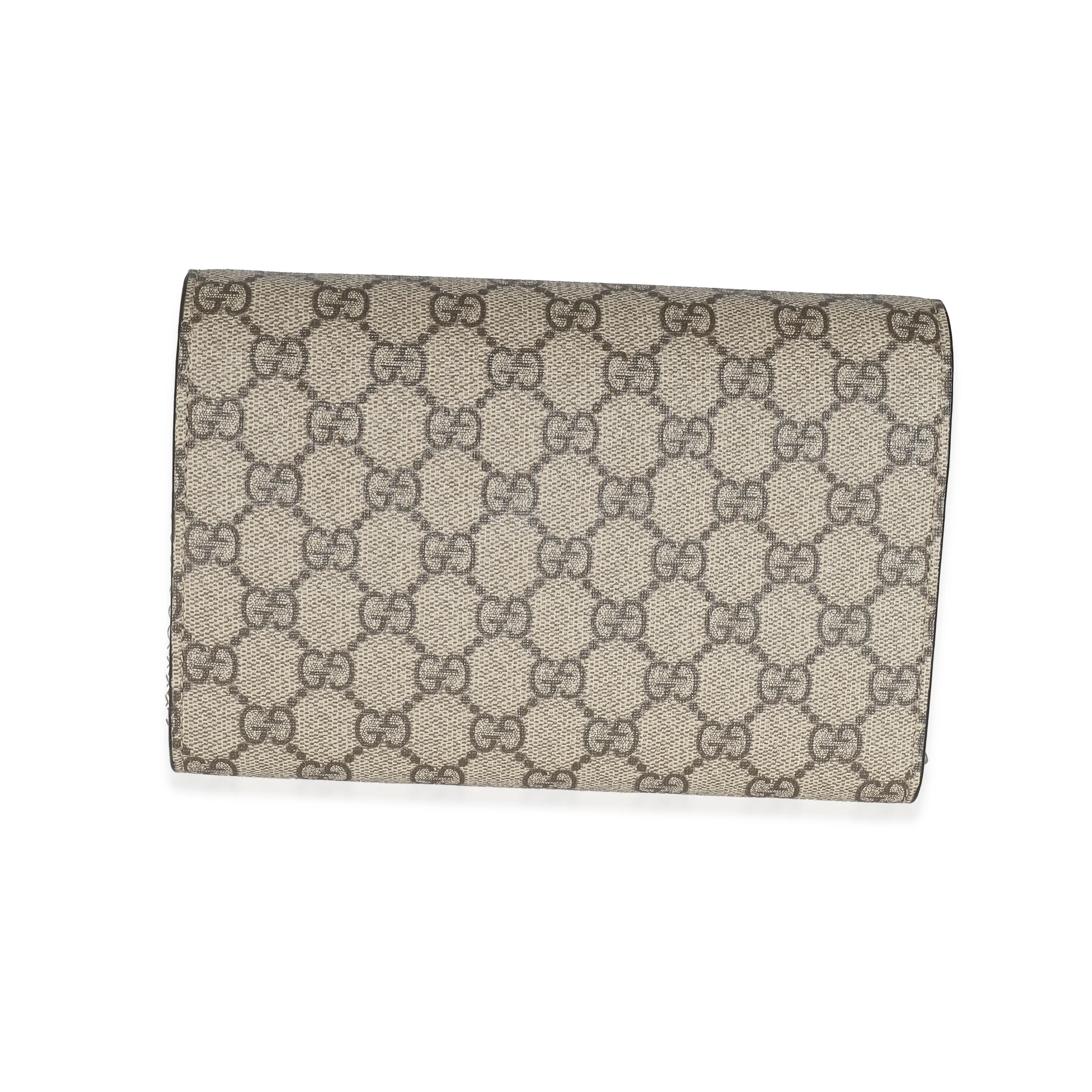 Gucci Beige GG Supreme Dionysus Chain Wallet - Image 5