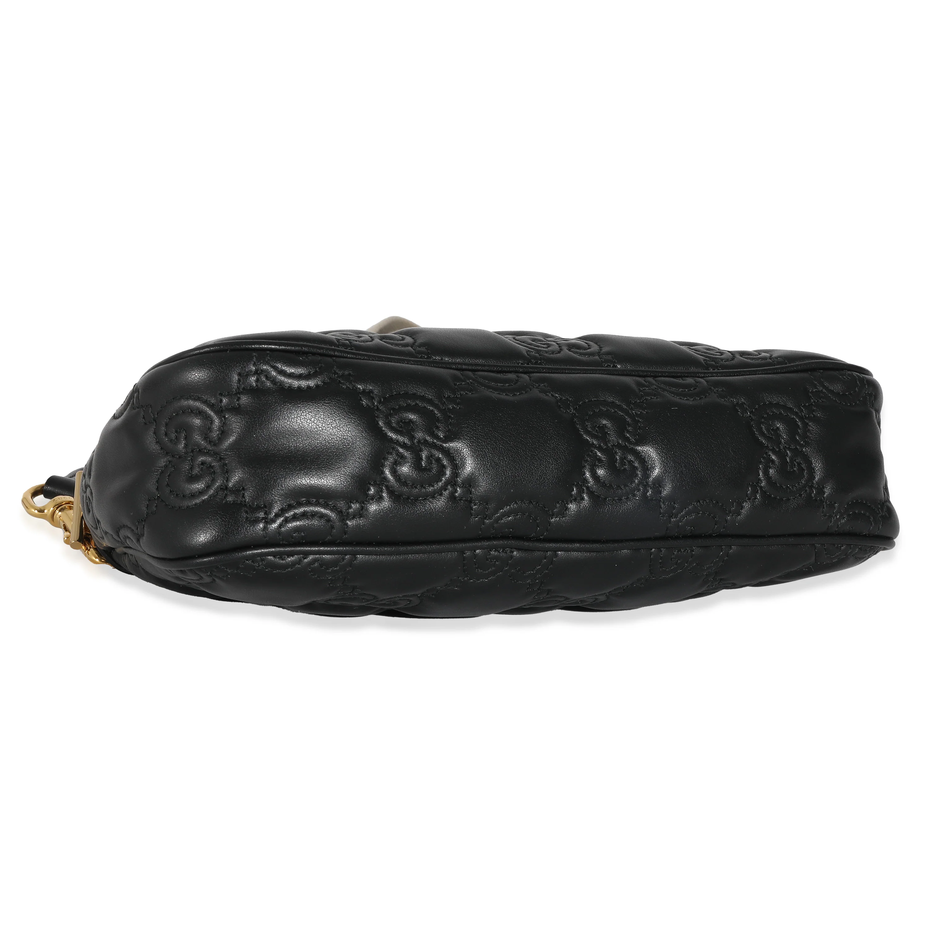Gucci Black GG Leather Matelasse Chain Shoulder Bag - Image 4