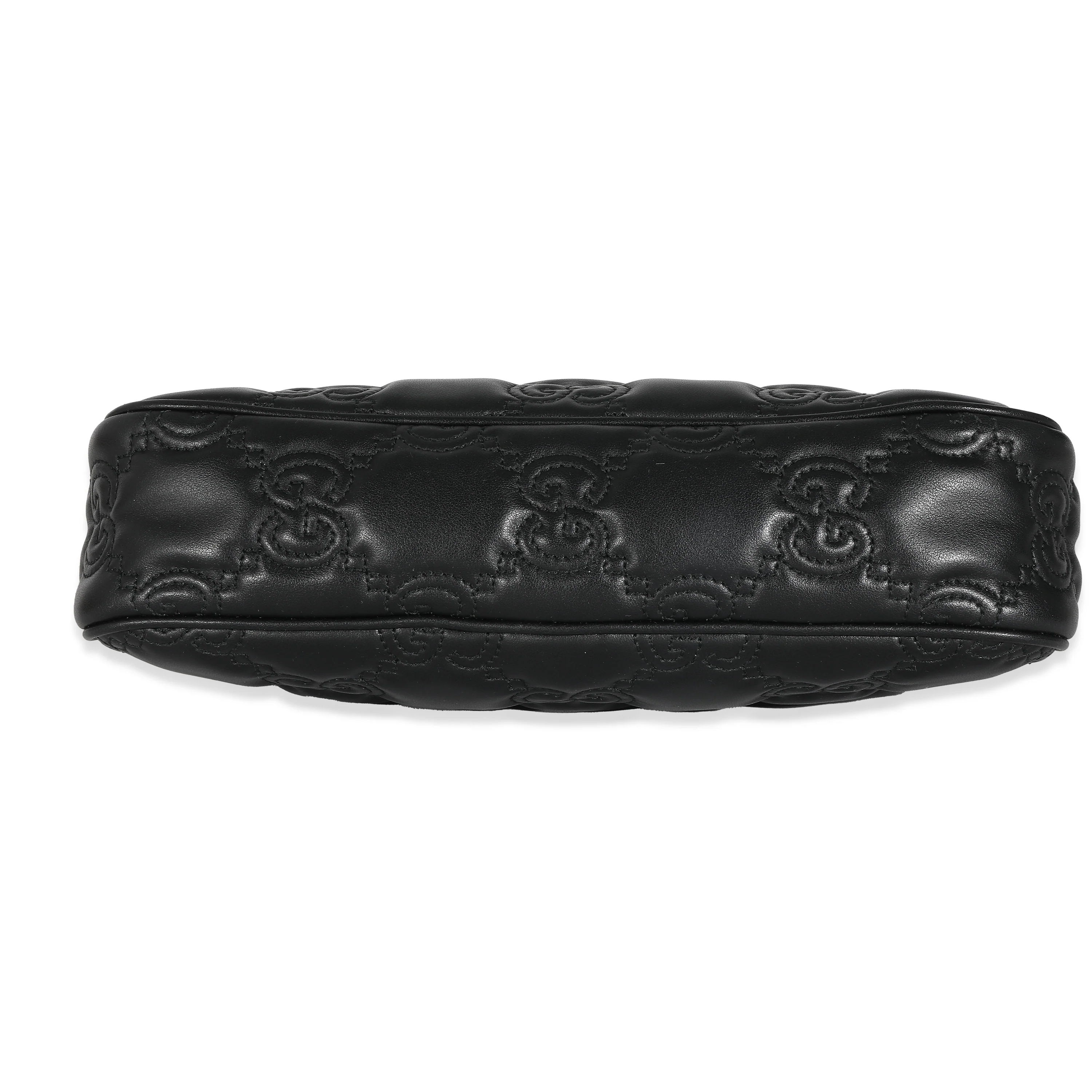 Gucci Black GG Leather Matelasse Chain Shoulder Bag - Image 7