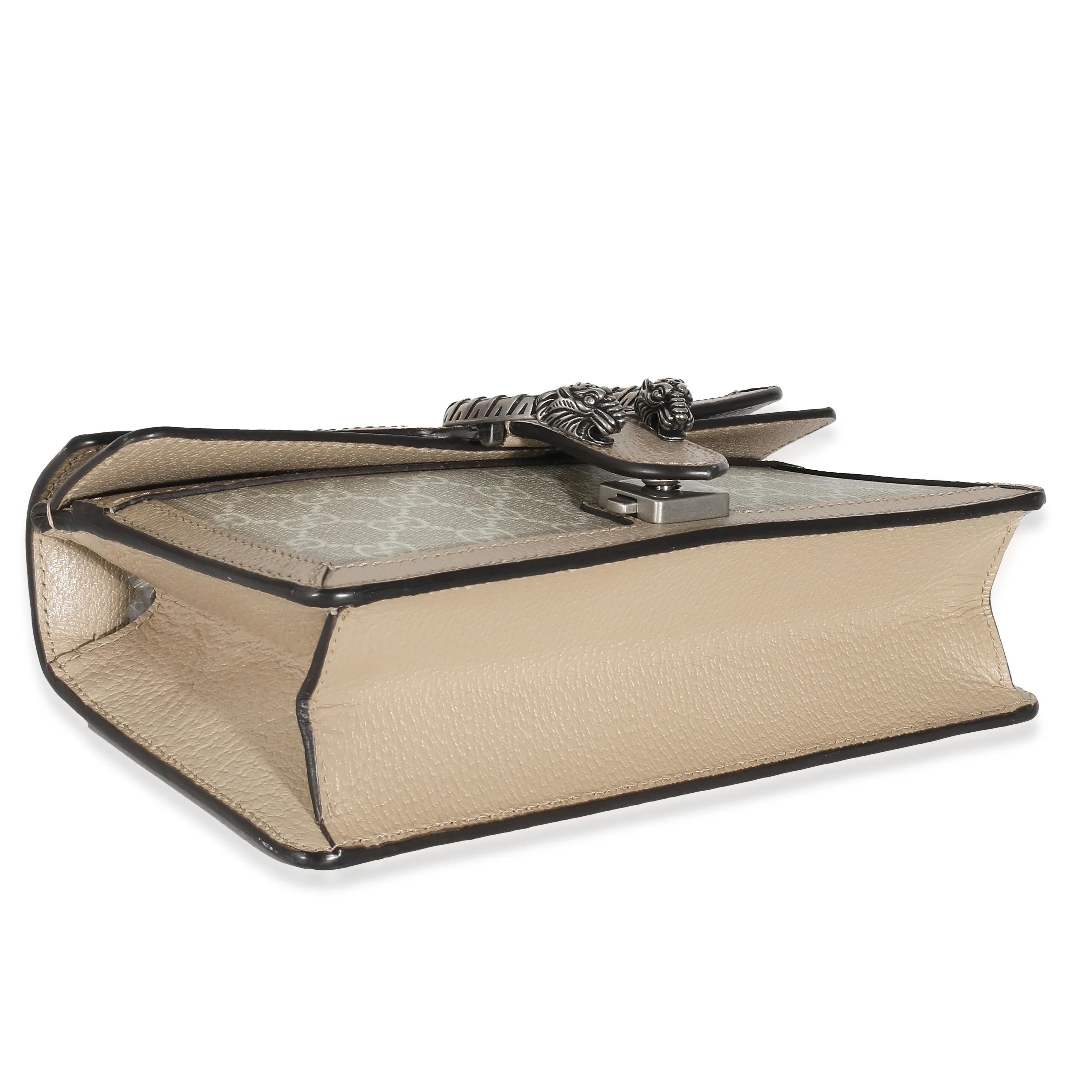 Beige & White GG Supreme Small Dionysus Shoulder Bag - Image 4