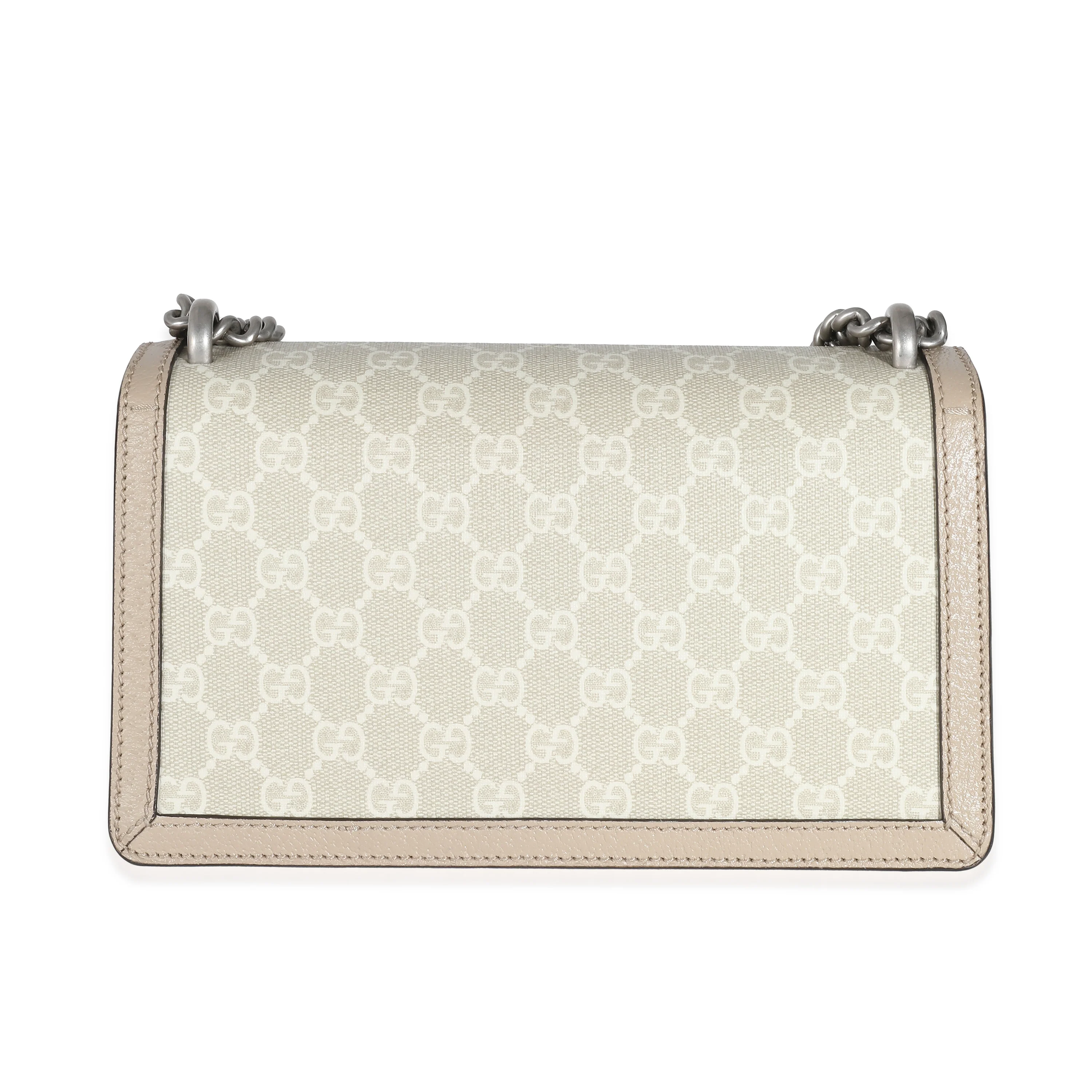Beige & White GG Supreme Small Dionysus Shoulder Bag - Image 5