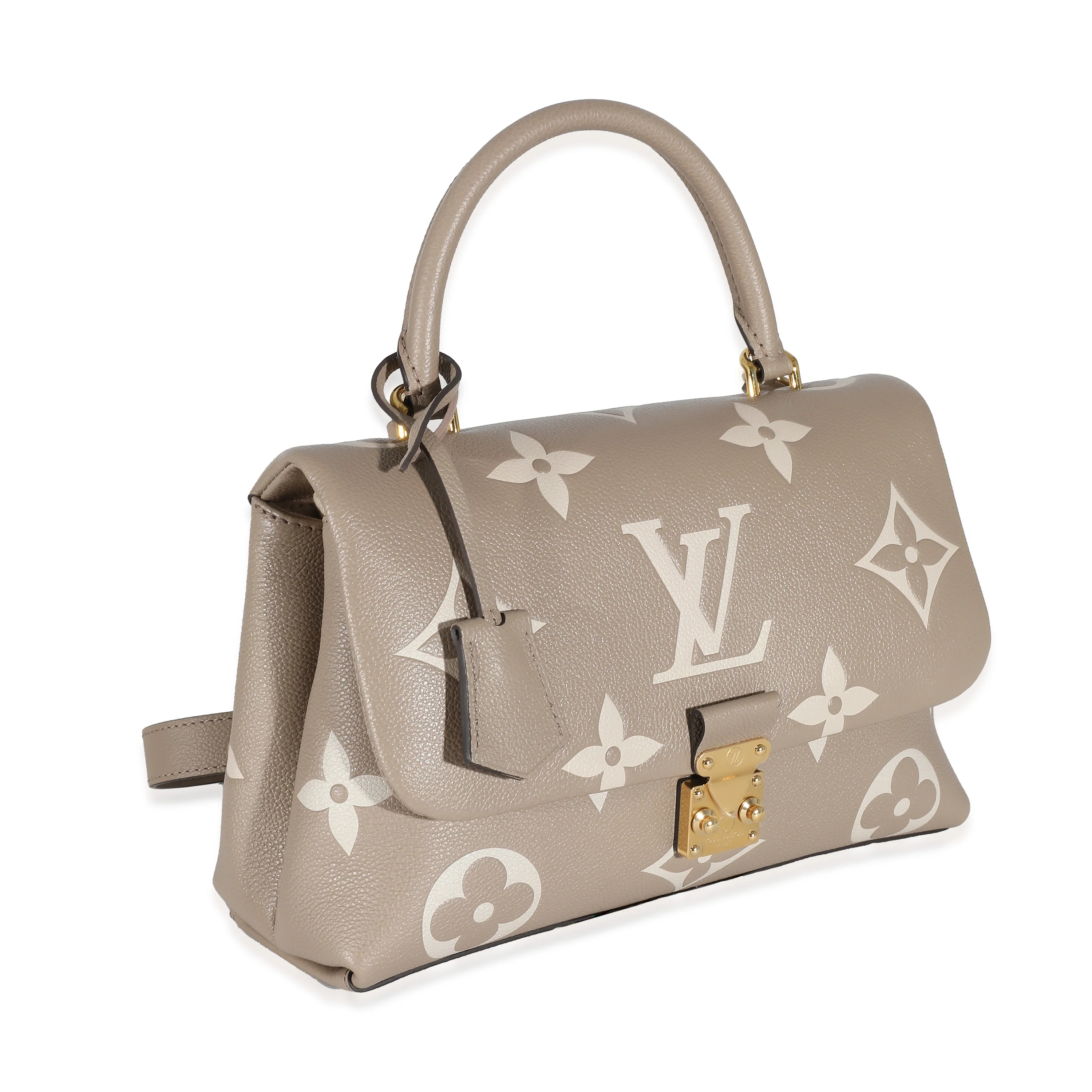 Louis Vuitton Dove Gray Crème Beige Empreinte Madeleine MM - Image 3